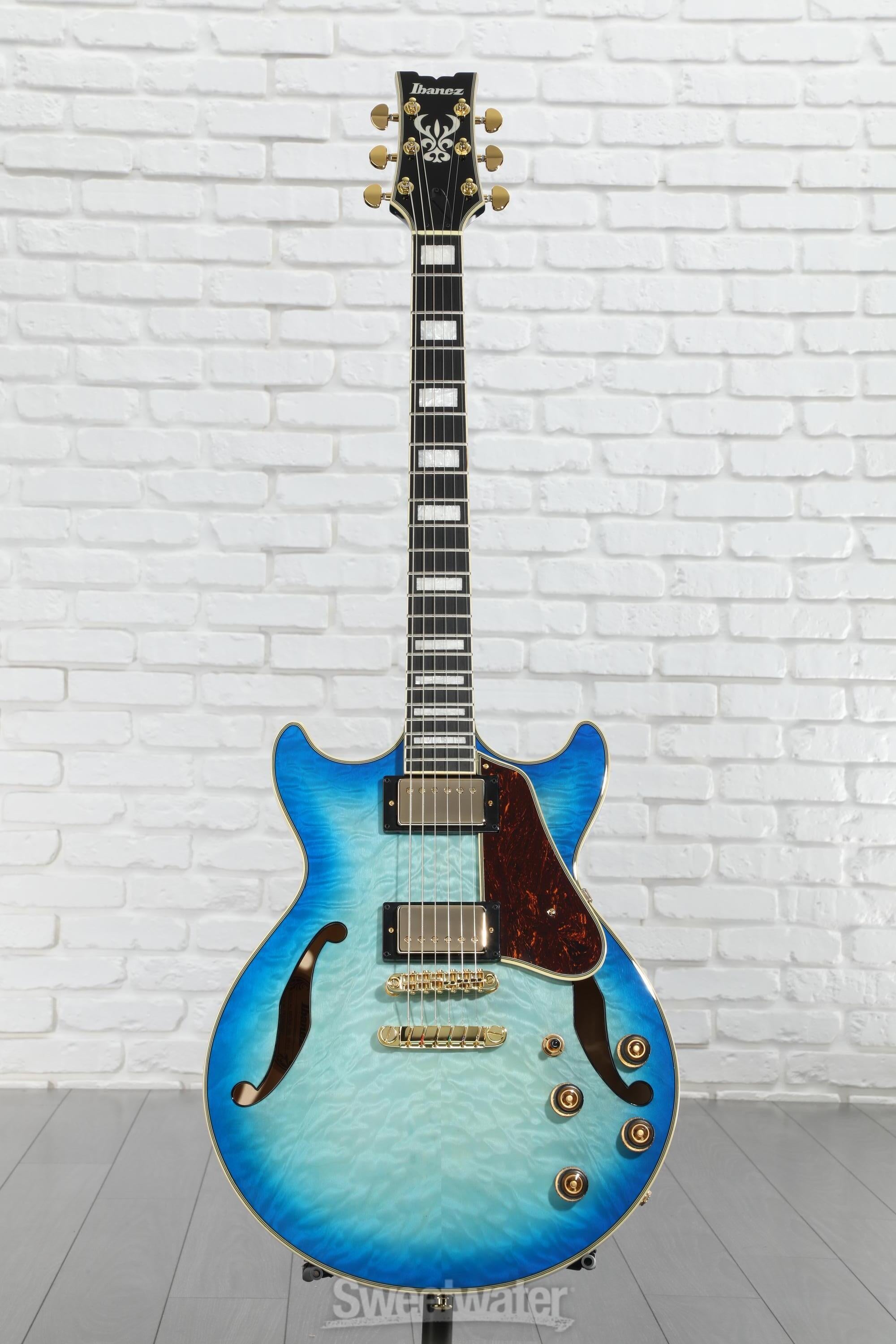 【美品】Ibanez セミアコ　AM93QM ブルーサンバースト Ibanez Artcore Expressionist AM93QM Semi-hollow Electric Guitar
