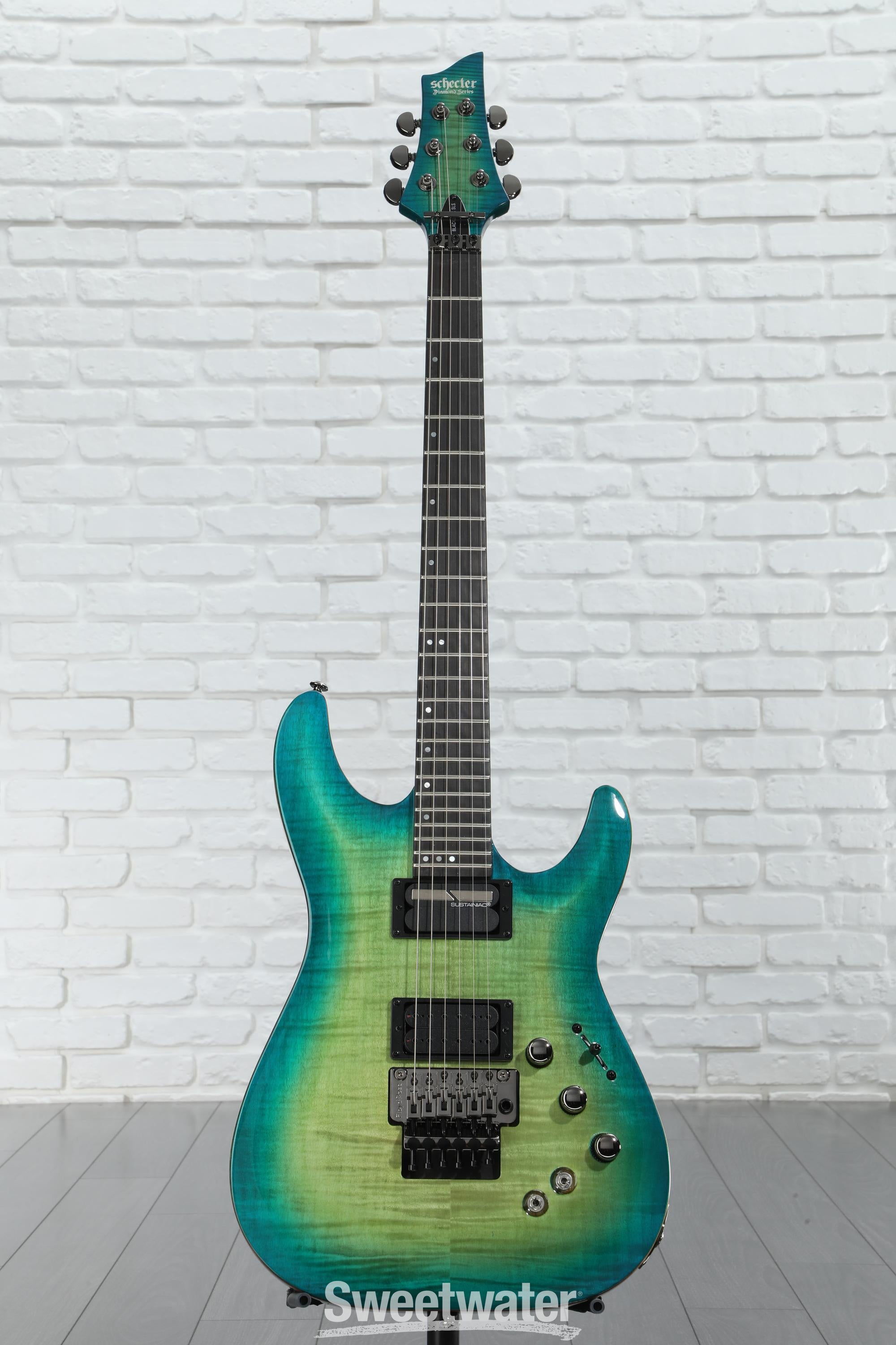 Schecter BlackJack SLS C-1 FR-S Electric Guitar - Aquaburst