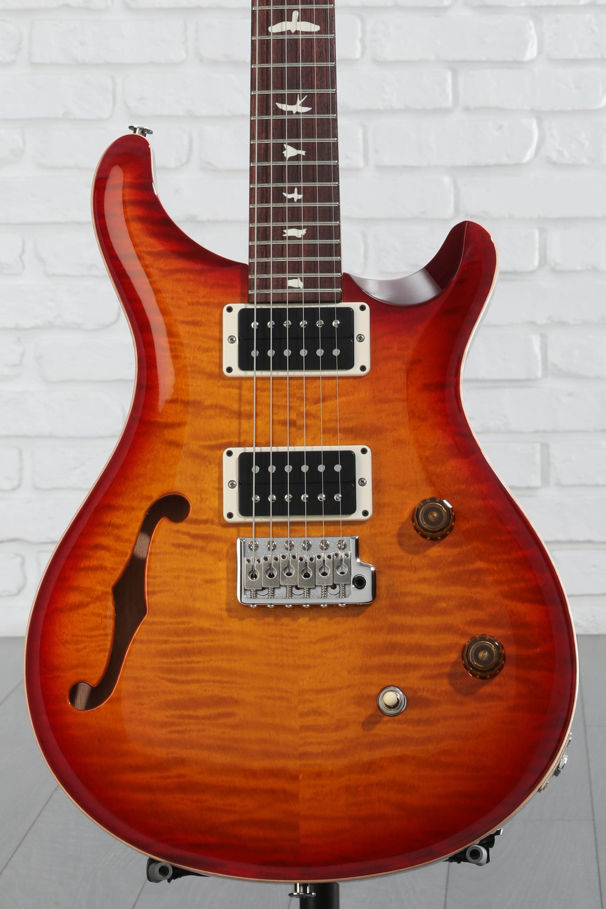 PRS CE 24 Semi-Hollow Electric Guitar - Dark Cherry Sunburst