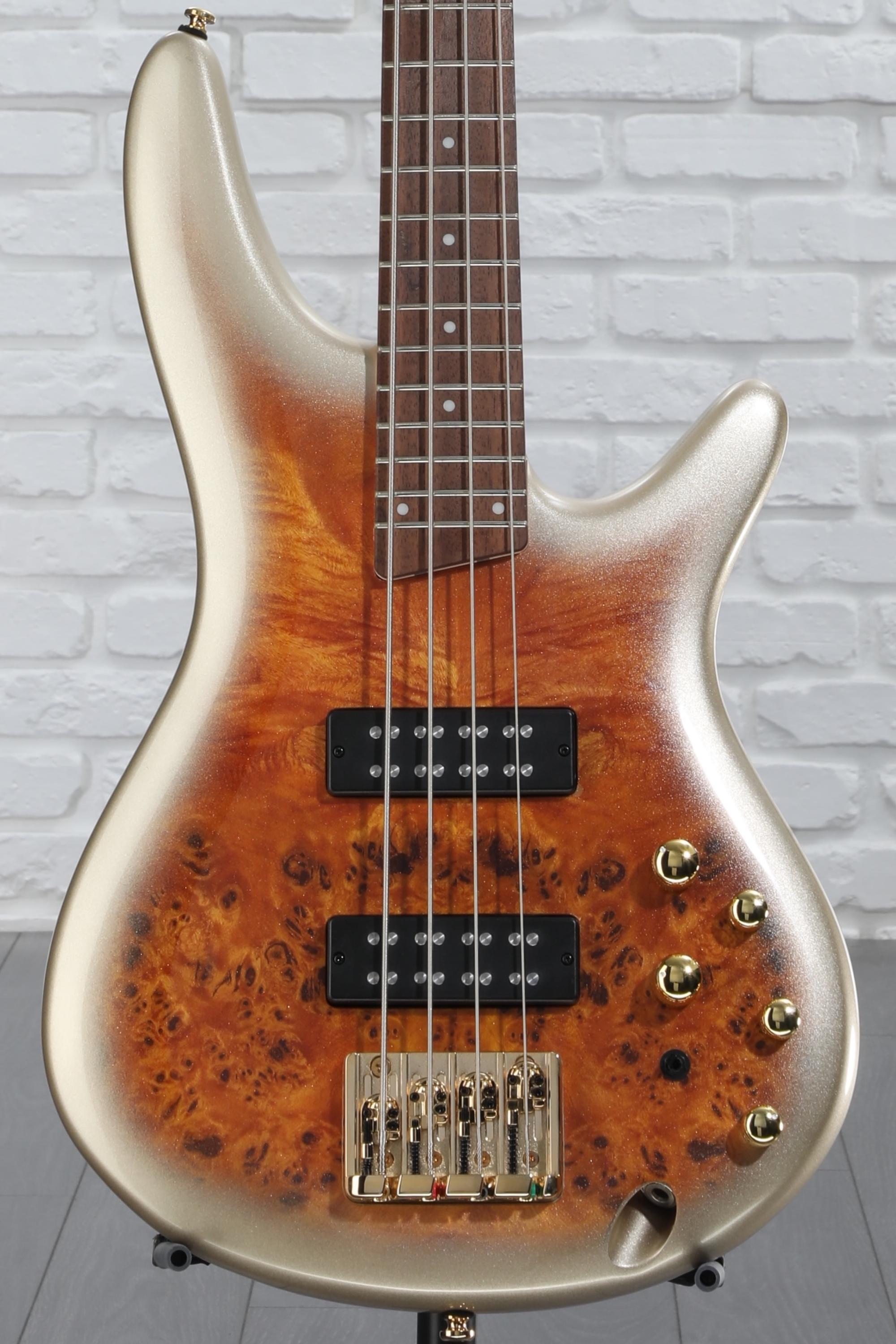 Ibanez エレキベース ゴールド 4弦 Ibanez SR400EPBDXMGU 4-String Electric Bass - Mars Gold