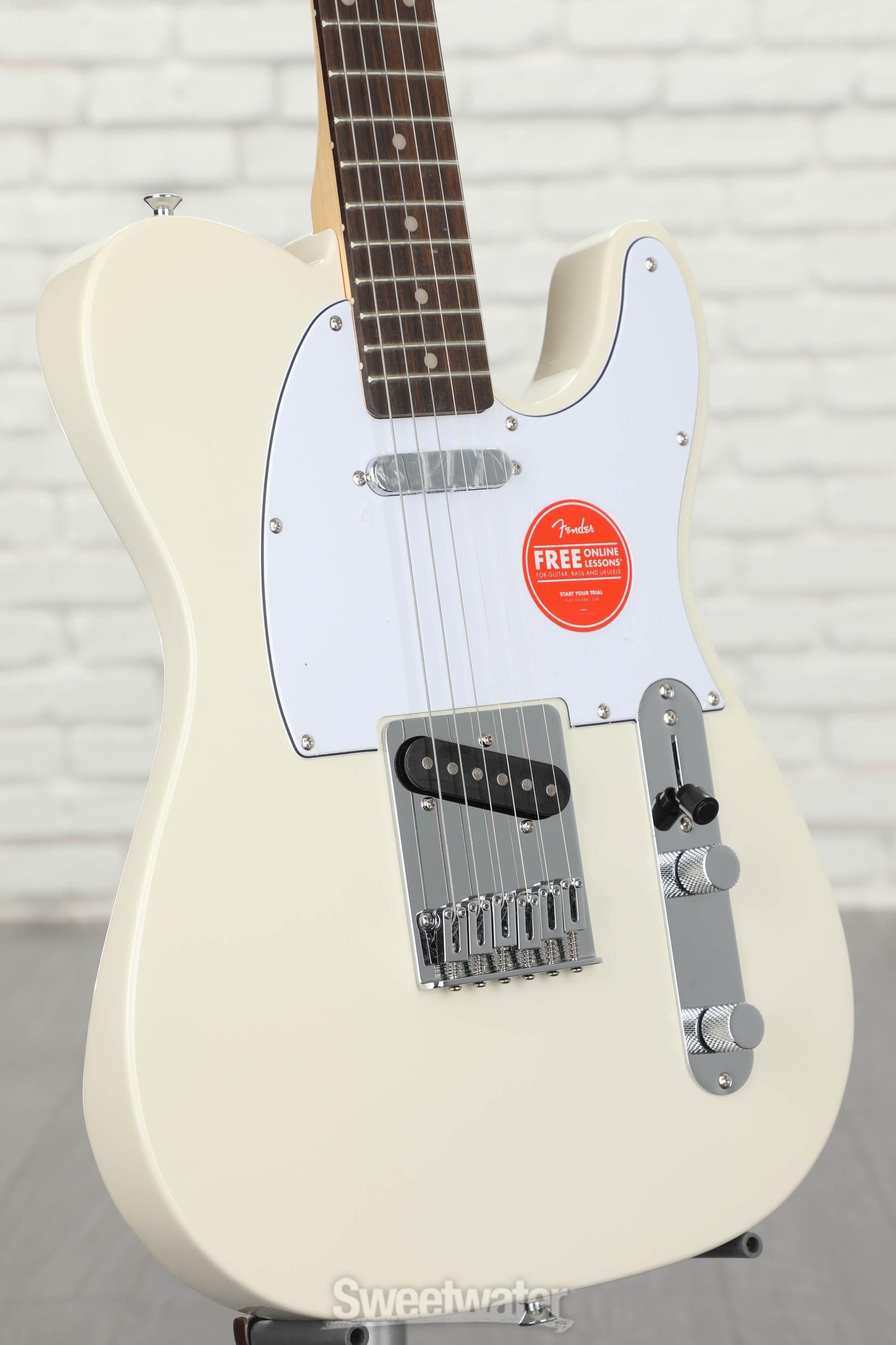 Affinity Series Telecaster Electric Guitar - Olympic White with 