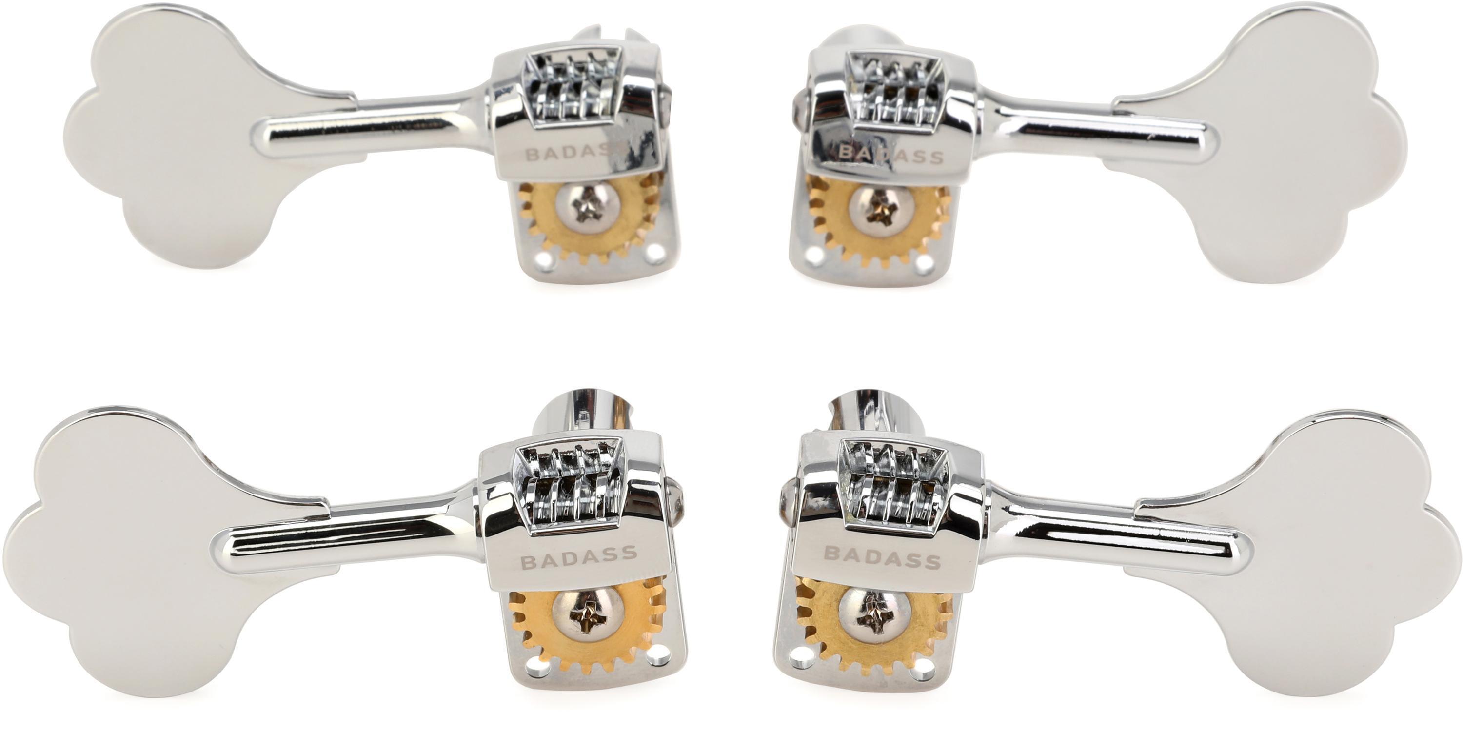Photo of Leo Quan Badass OGT Mini Bass Keys Open-gear Bass Tuning Machines - Chrome