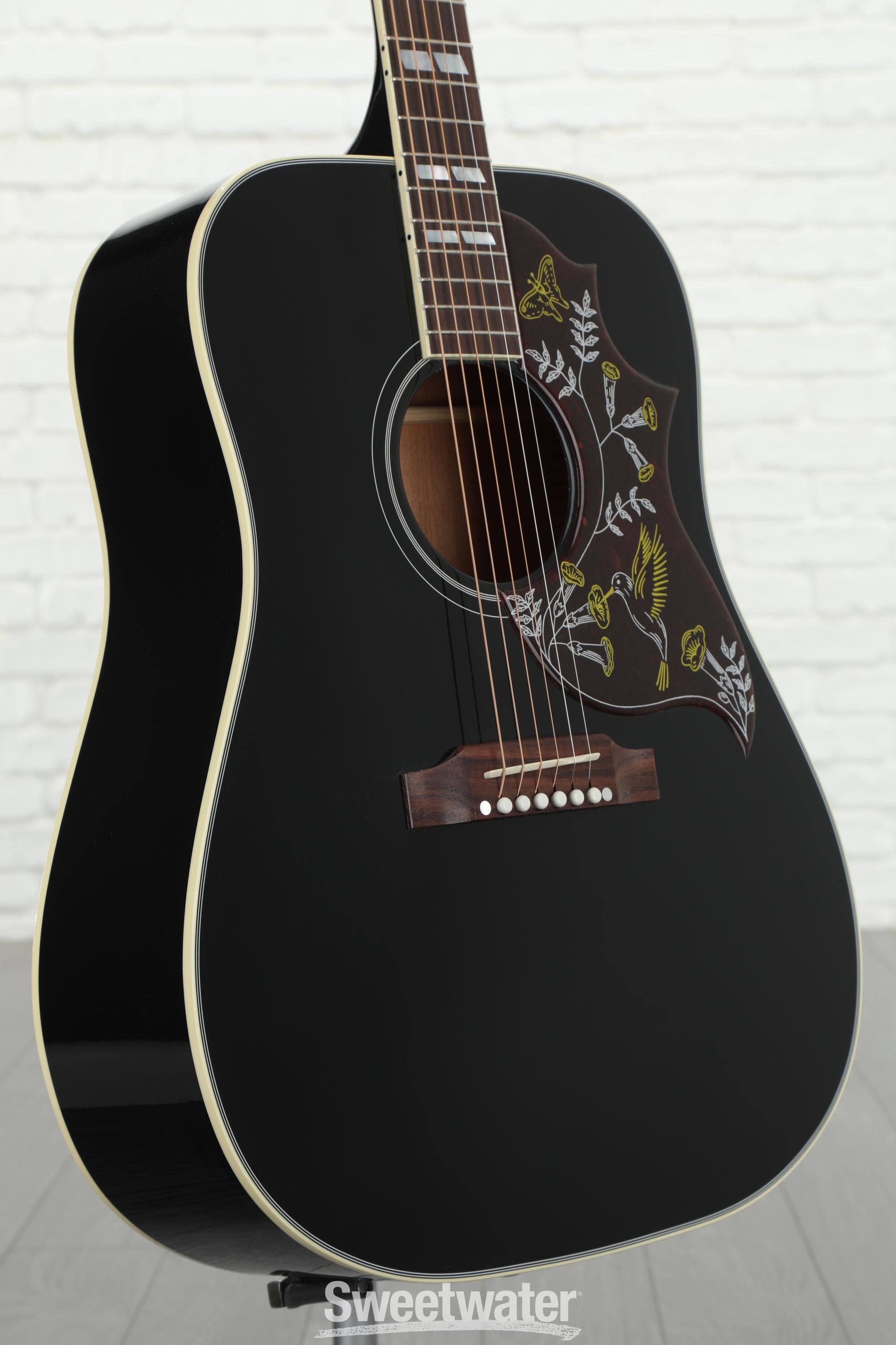 Gibson Acoustic Hummingbird - Ebony - Sweetwater Exclusive