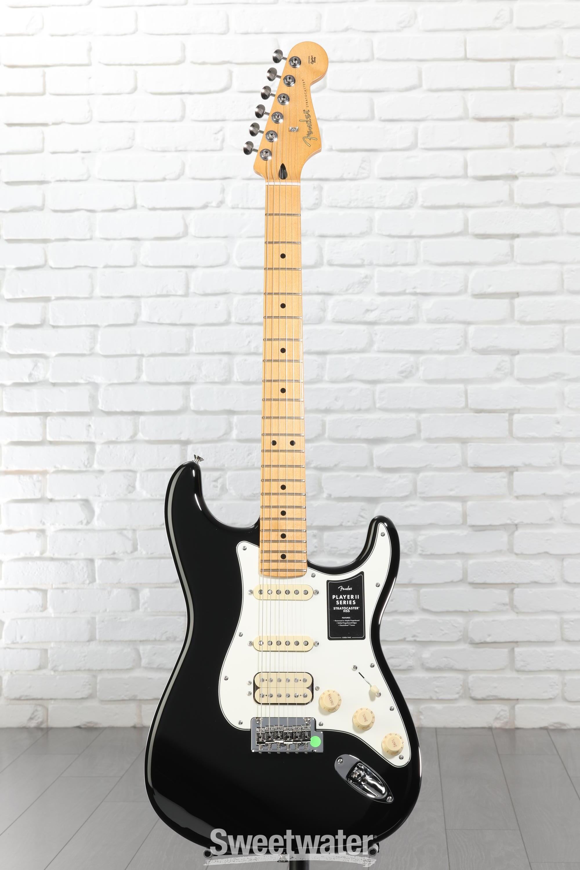 Fender Player II Stratocaster HSS Electric Guitar - Black with