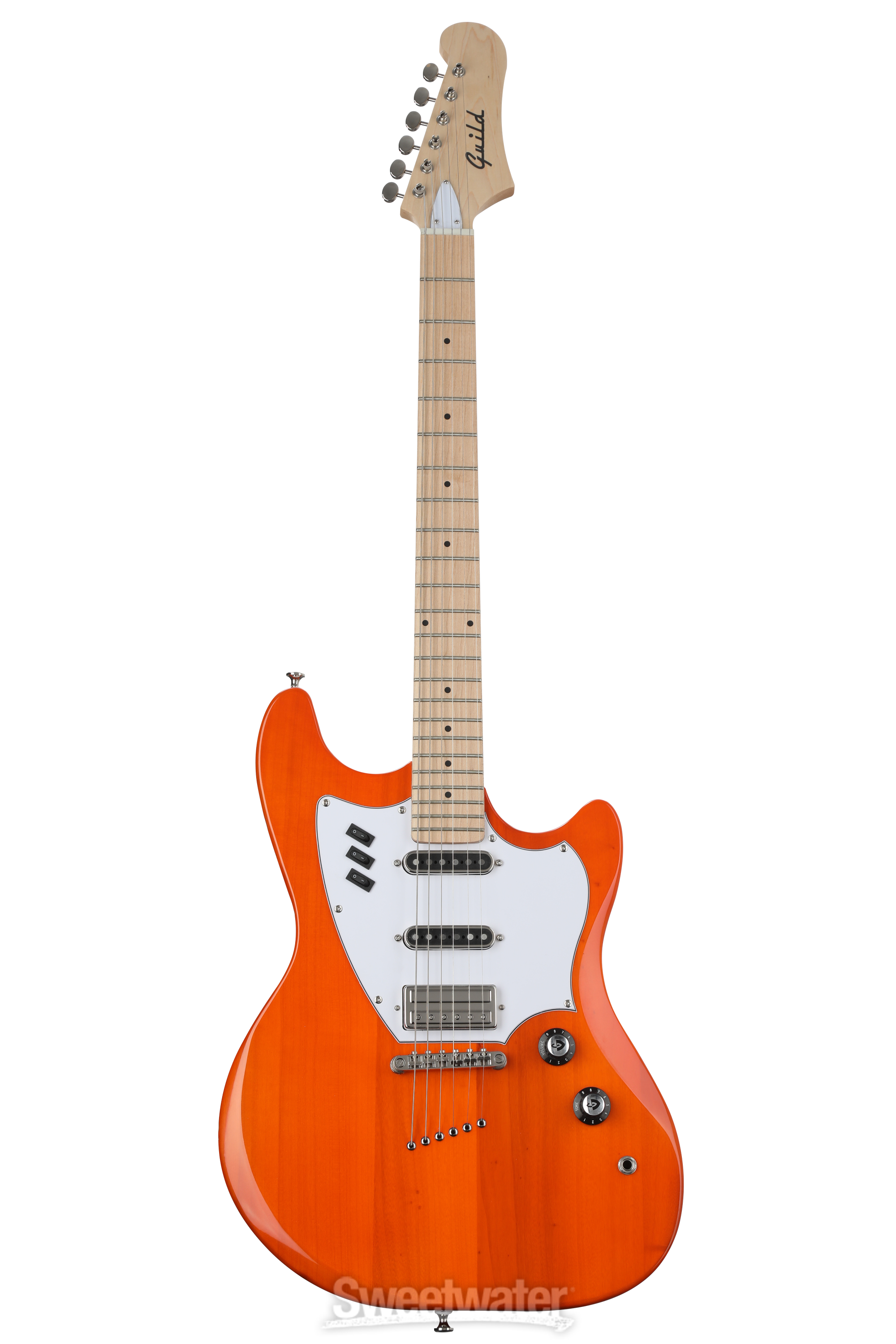 Guild Surfliner Solidbody Electric Guitar - Sunset Orange | Sweetwater