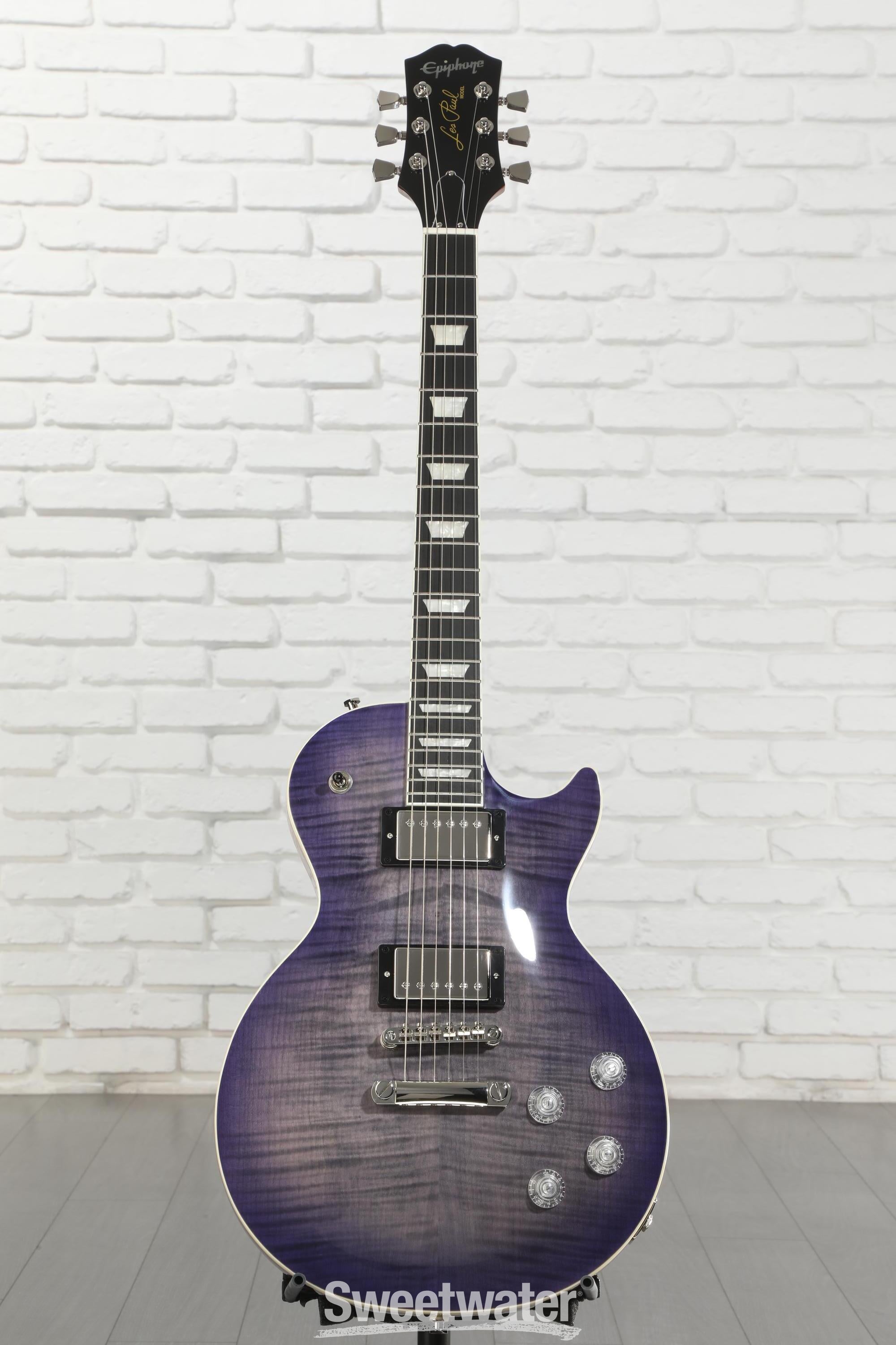 Epiphone Les Paul Modern Figured Electric Guitar - Purple Burst