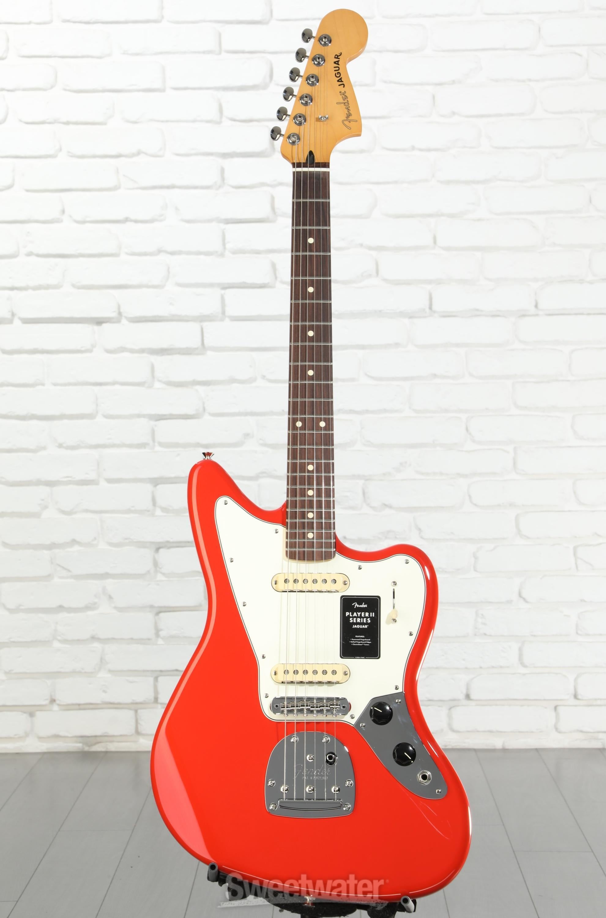 Fender Player II Jaguar Electric Guitar - Coral Red | Sweetwater