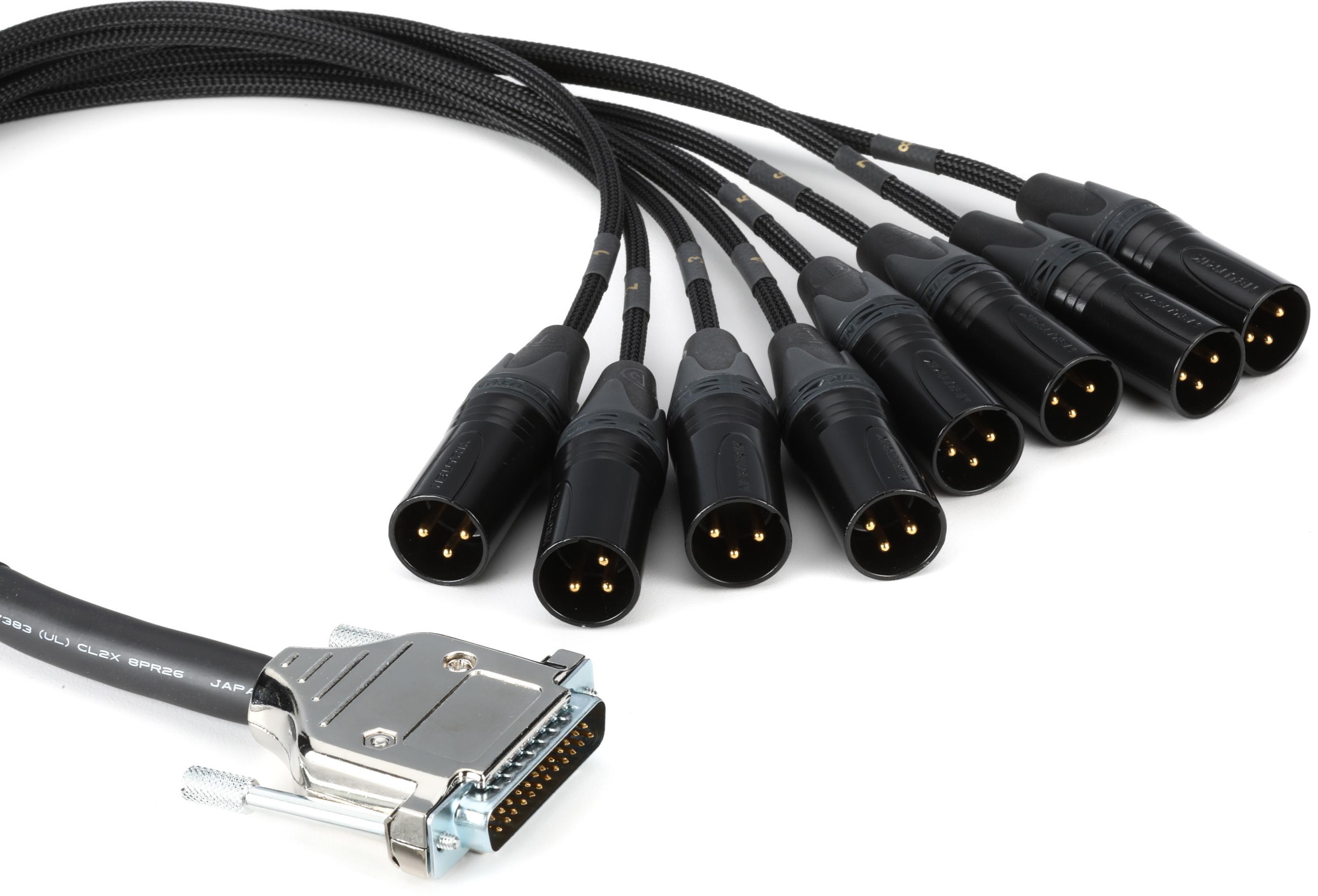 Mogami Gold DB25-XLRM 8-channel Analog Snake - 2 feet | Sweetwater