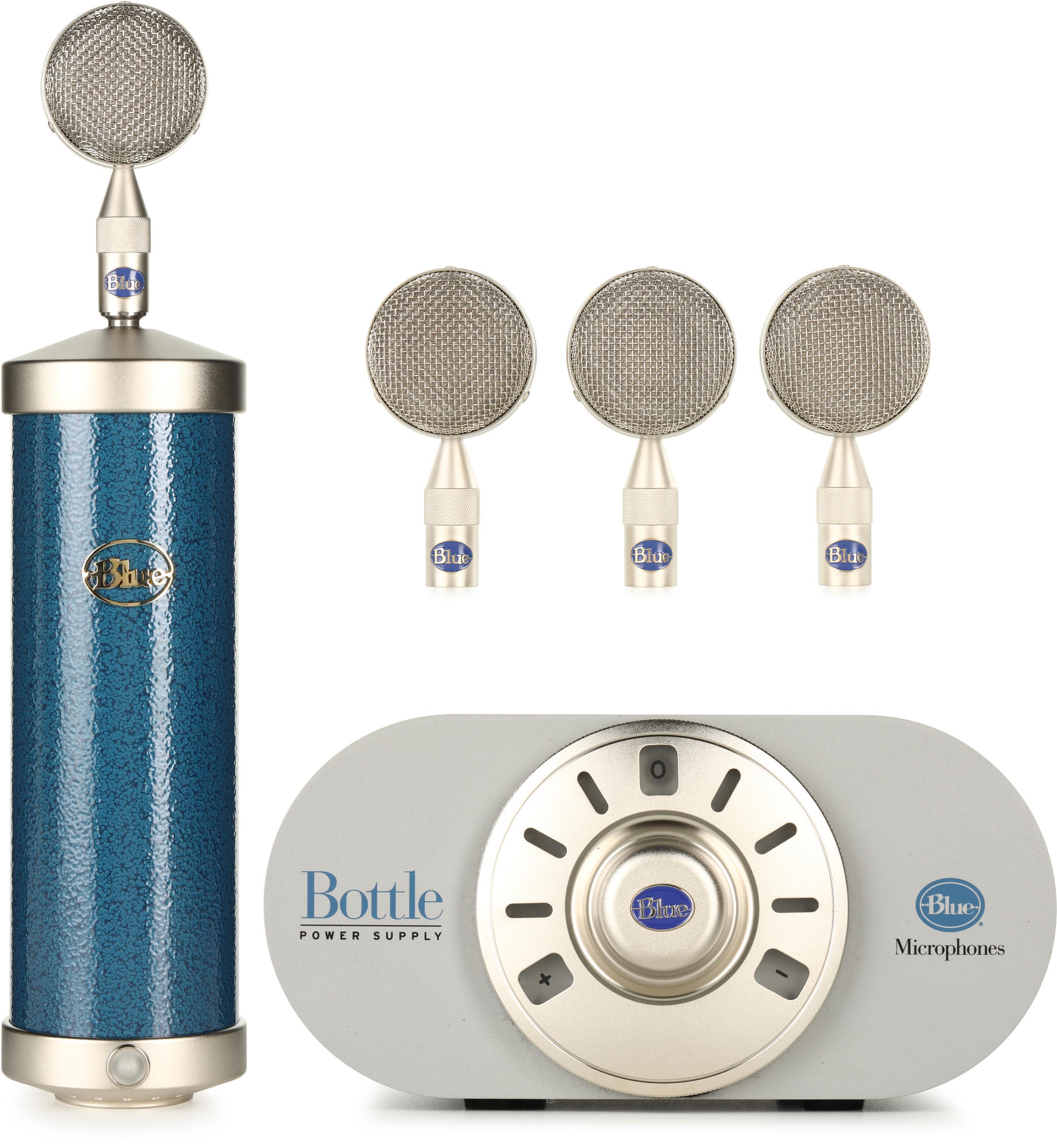 Blue Microphones Bottle Mic Locker - Hammer-Tone Blue | Sweetwater