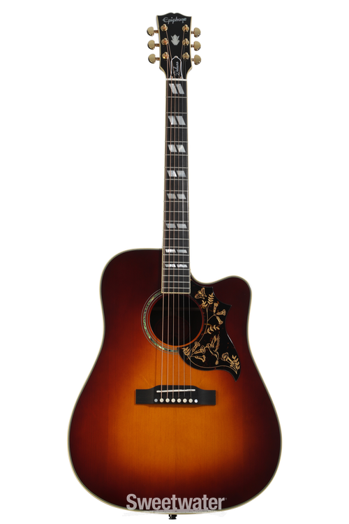 エピフォン Epiphone Hummingbird Artist Restock Epiphone Hummingbird Artist Acoustic Guitar Blue