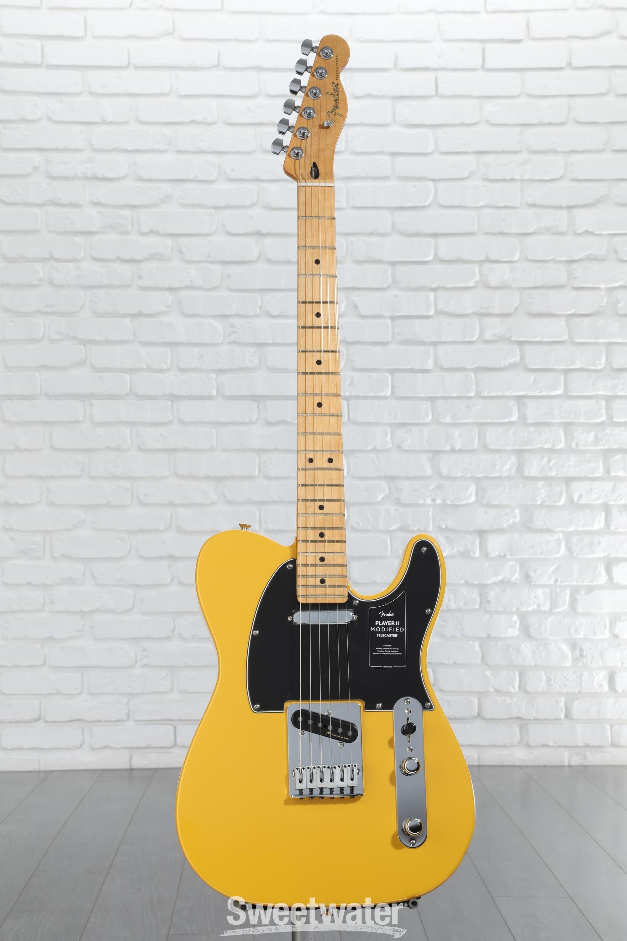 Fender Player II Modified Telecaster Electric Guitar - Sunshine Yellow, Maple Fingerboard