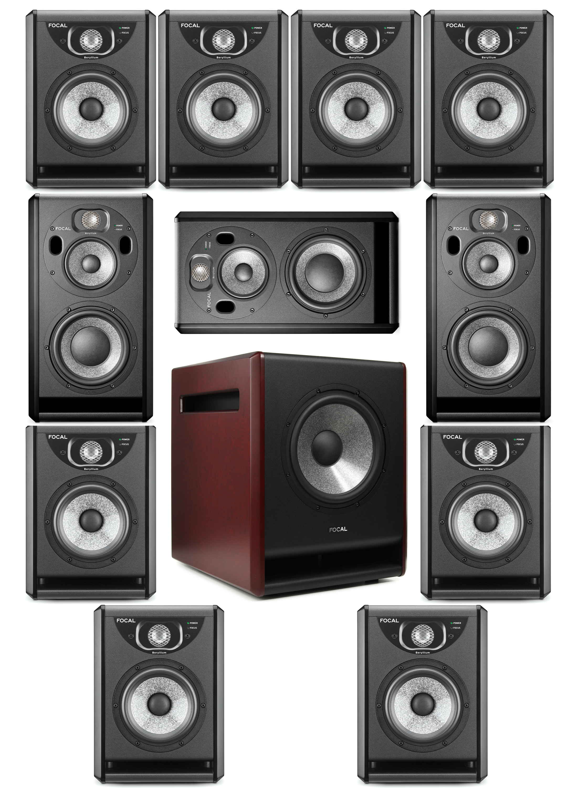 Focal 7.1.4 Immersive Audio Studio Monitor System