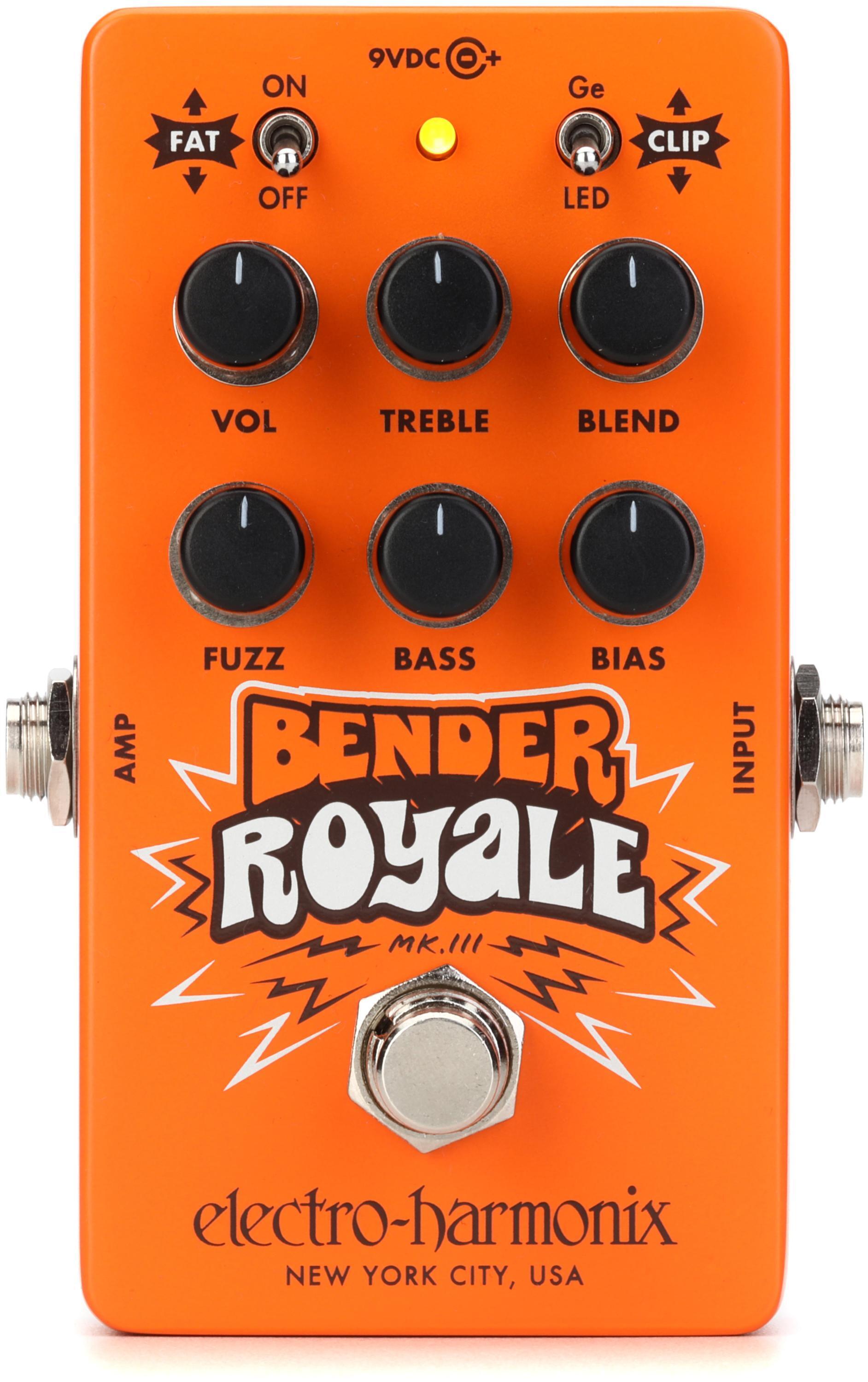 Electro-Harmonix Bender Royale Germanium Fuzz Pedal - Orange