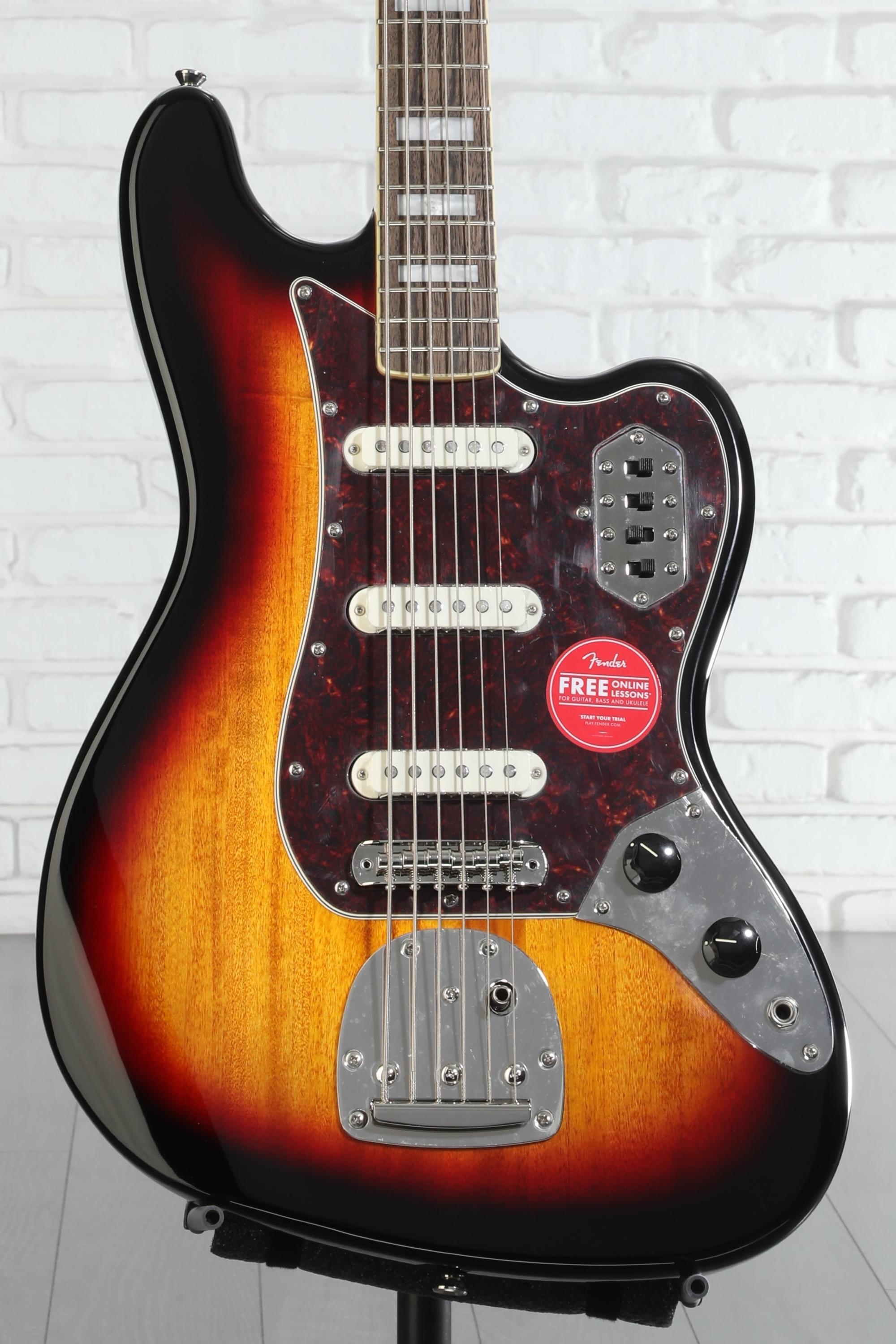 Squier Classic Vibe Bass VI Guitar - 3-tone Sunburst | Sweetwater