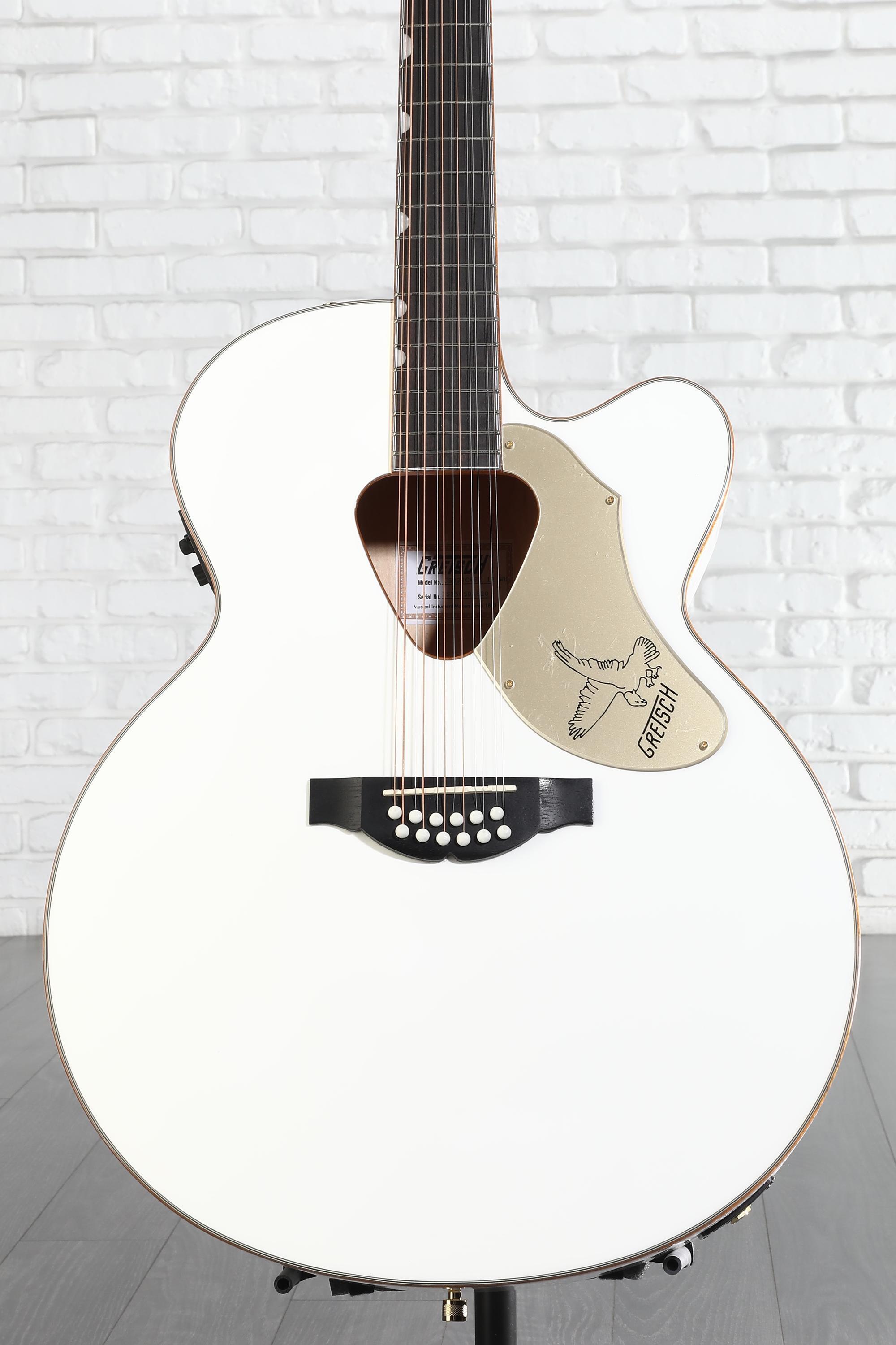 Gretsch G5022CWFE-12 Rancher Falcon Jumbo - White Reviews | Sweetwater