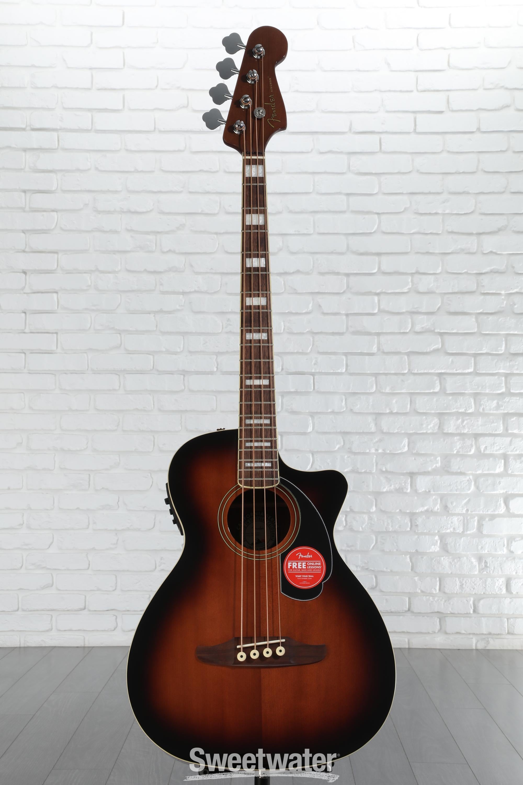 Fender Kingman Acoustic-electric Bass - Shaded Edge Burst