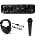 Photo of Behringer U-Phoria UMC202HD USB Audio with Dynamic Vocal Microphone and Headphones Bundle