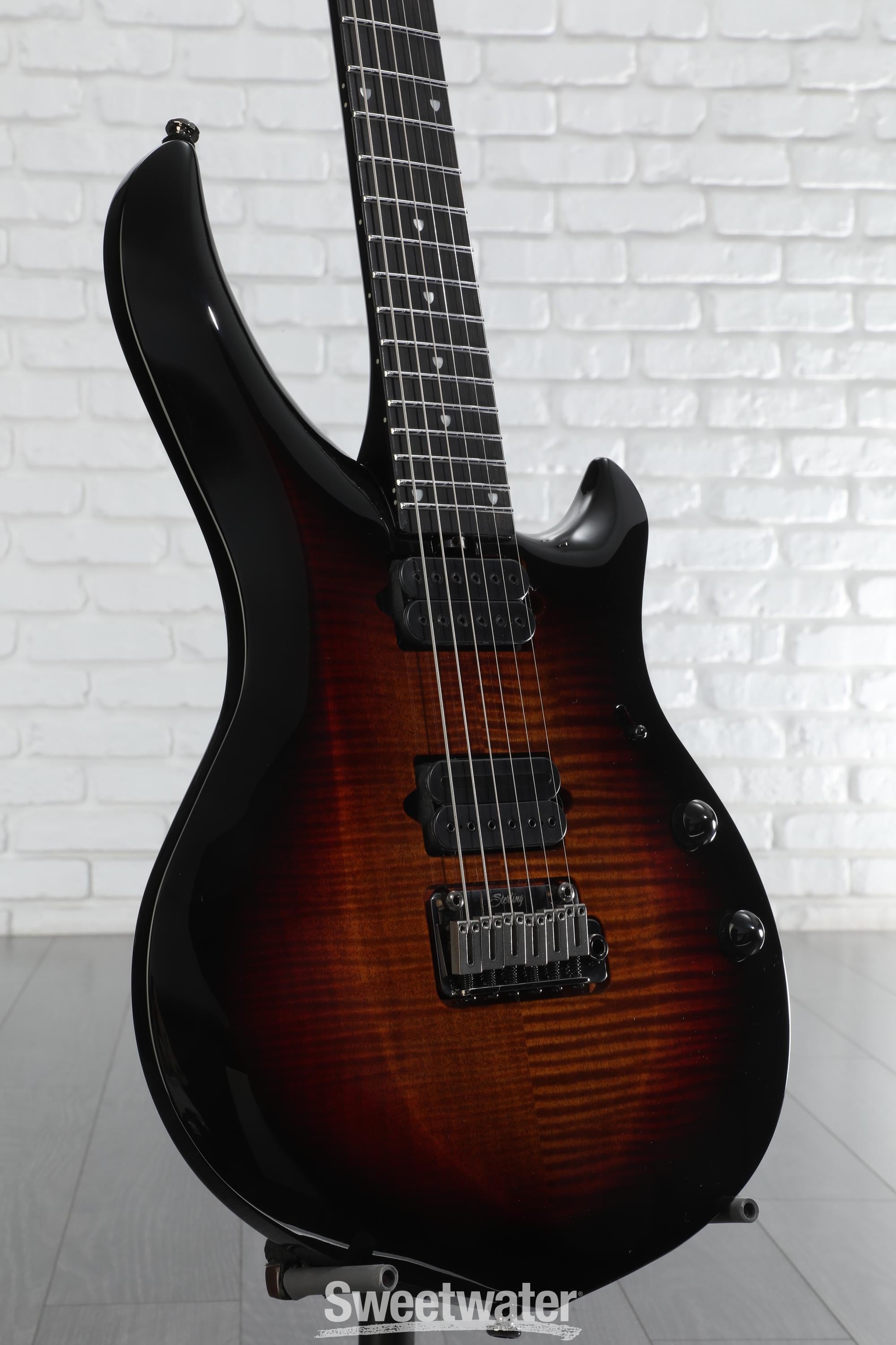 Photo of Sterling By Music Man MAJ200 John Petrucci Signature Majesty Electric Guitar - Tiger Eye, Ebony Fingerboard