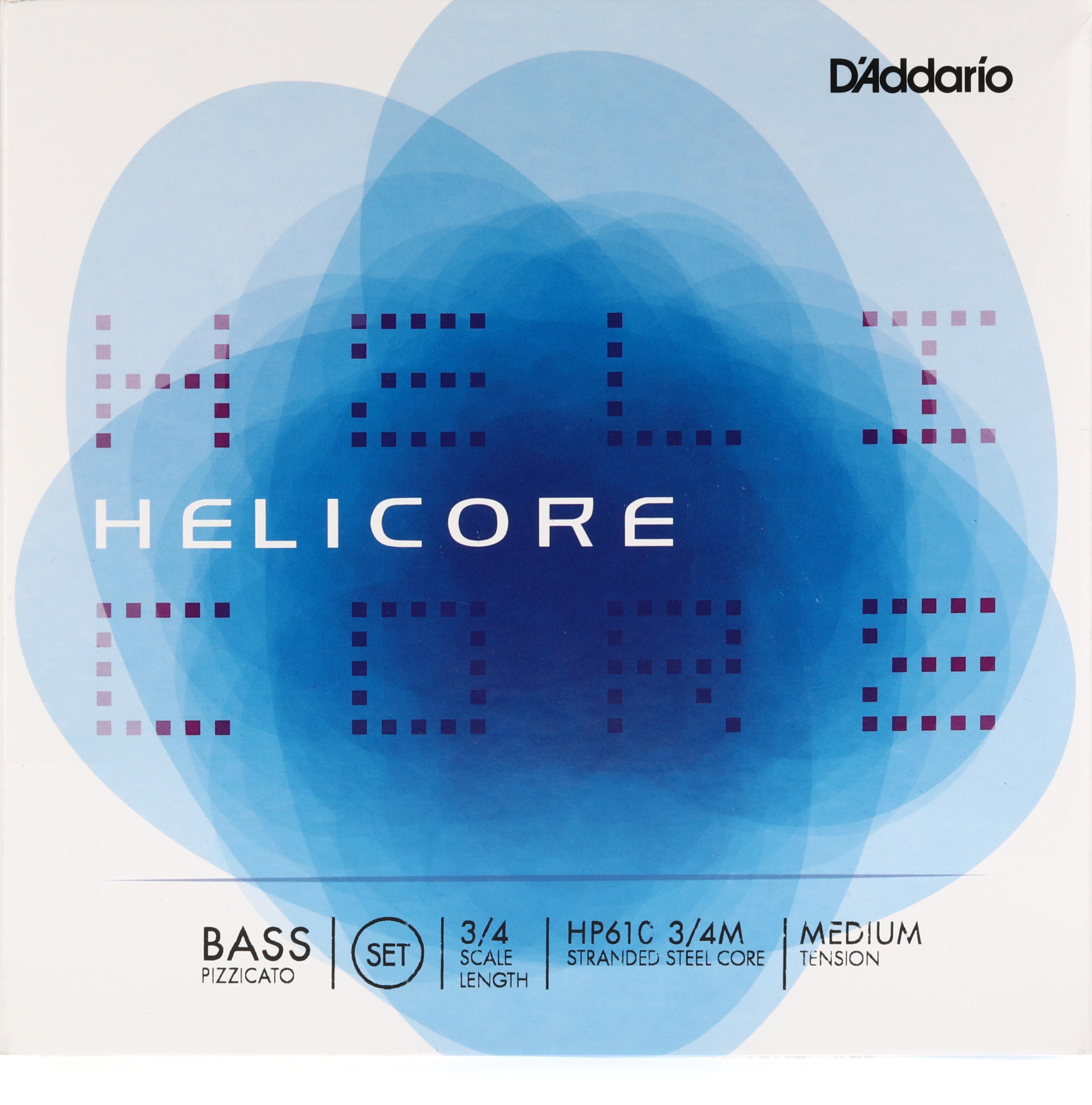 D'Addario HP610 3/4M Helicore Pizzicato Double Bass String Set 3/4