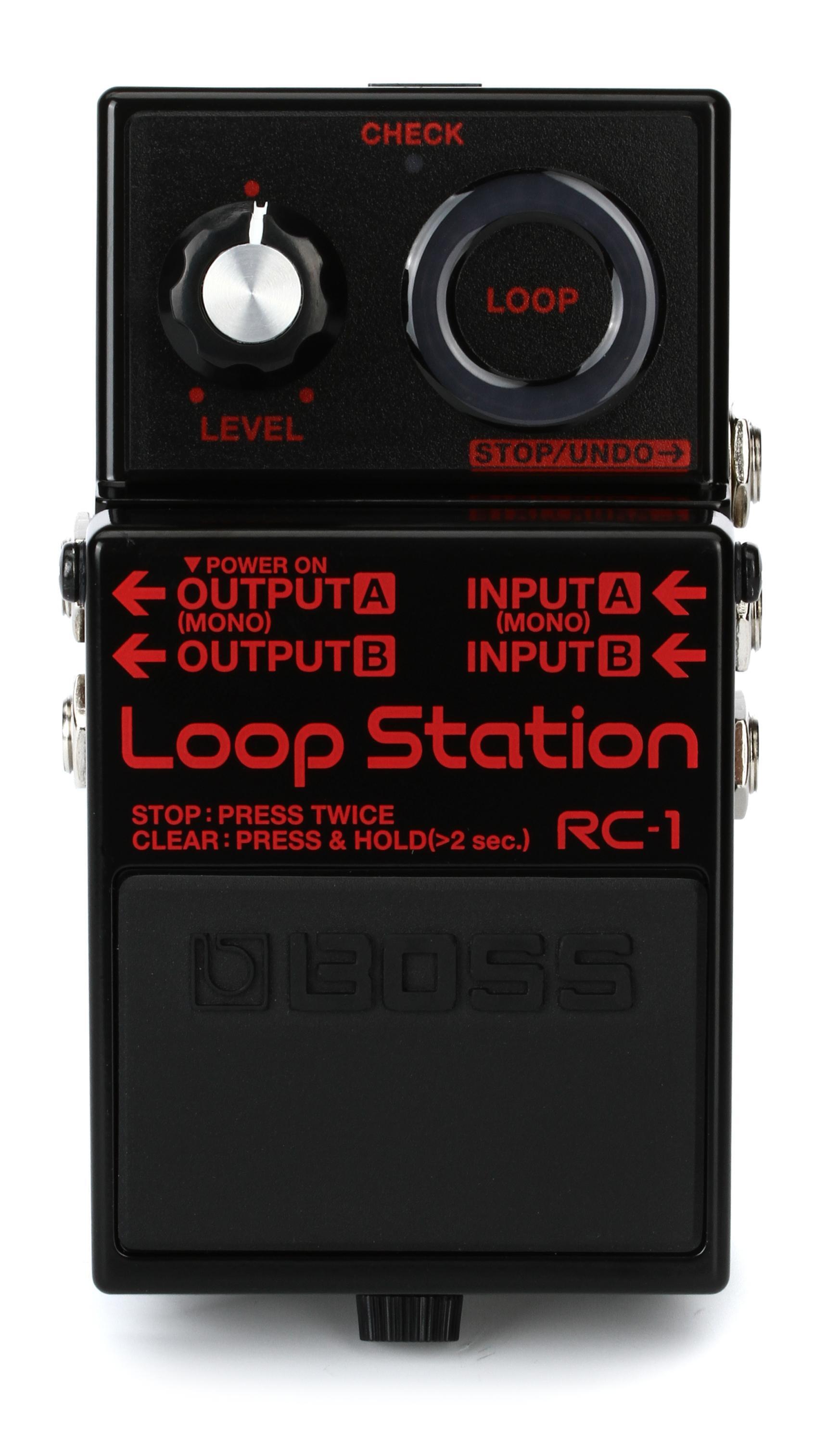 Boss RC-1 Loop Station Looper Pedal - Black | Sweetwater