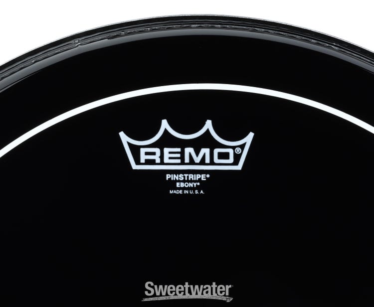 Remo Pinstripe Ebony Drumhead - 15 inches