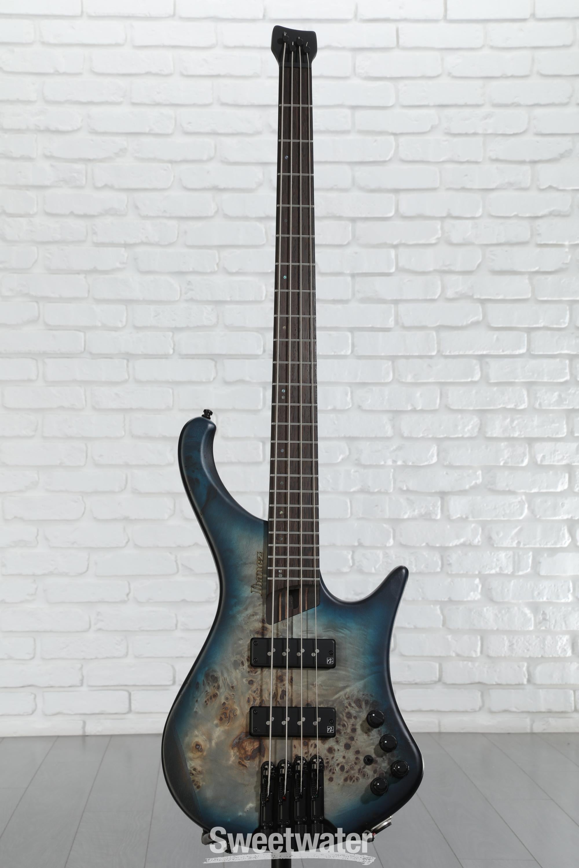 Ibanez EHB Ergonomic Headless Bass Guitar - Cosmic Blue Starburst Flat