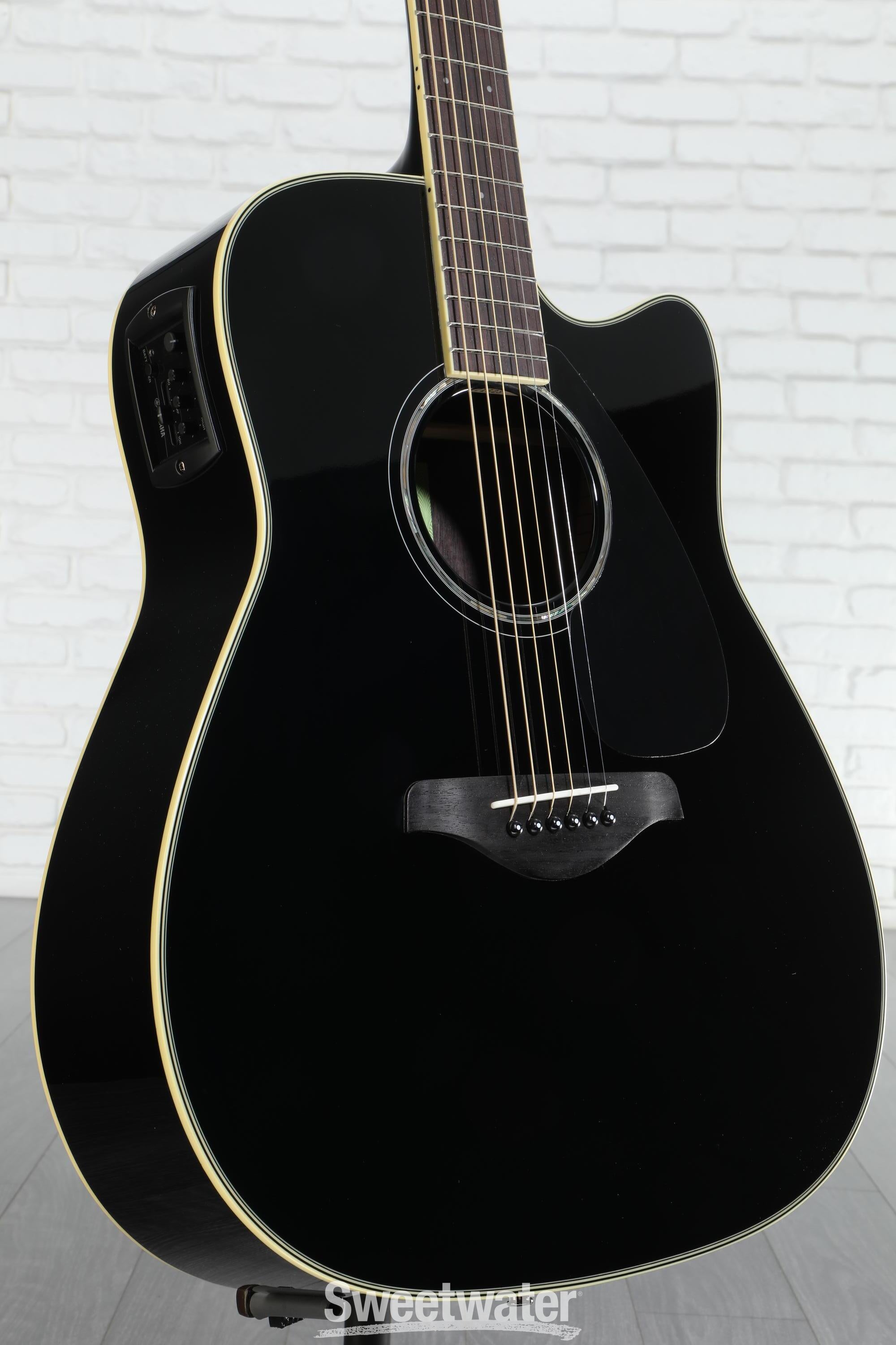 Yamaha FGX830C Dreadnought Cutaway Acoustic-electric Guitar - Black