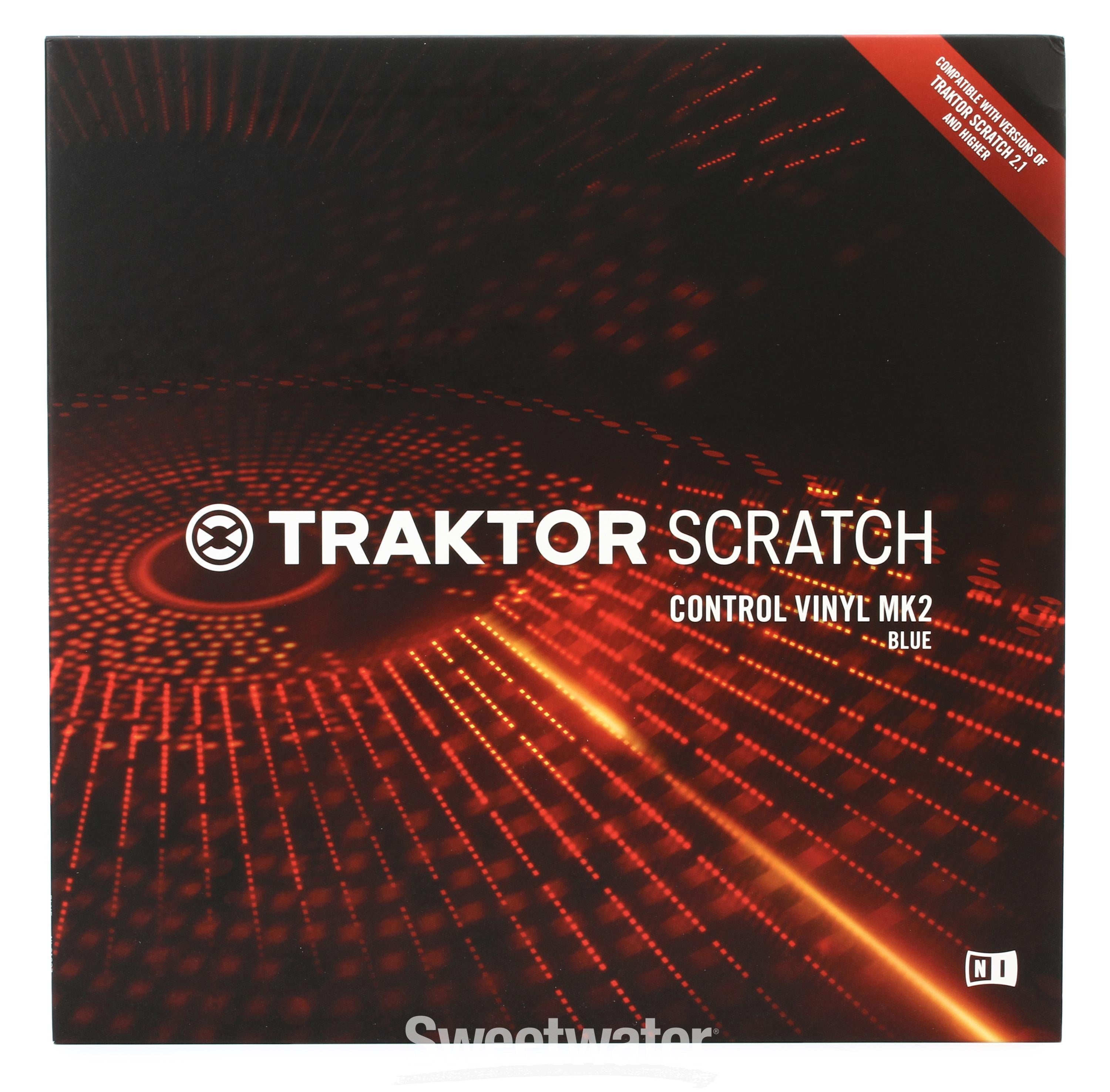 Traktor Scratch Control Vinyl MK2 - Blue (Single Vinyl) - Sweetwater
