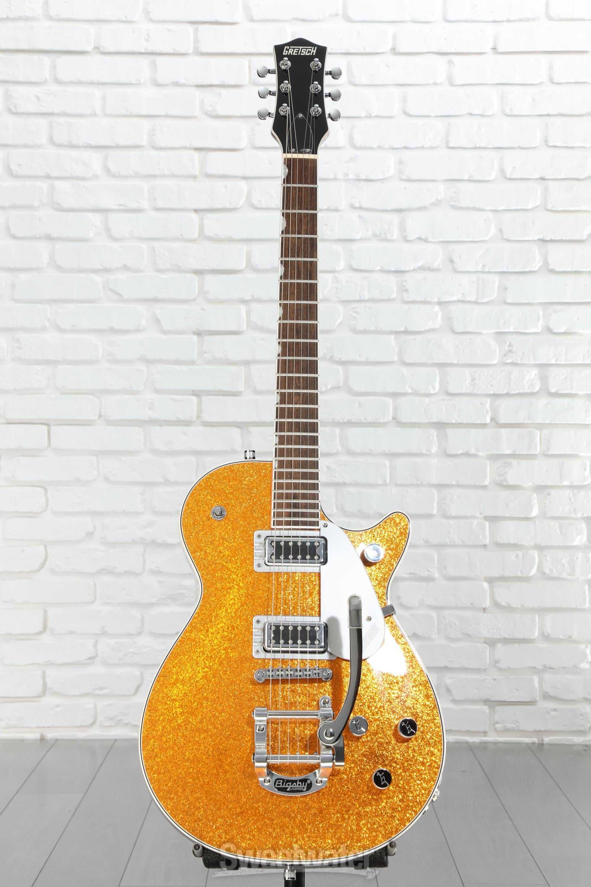 Gretsch Electromatic ゴールドスパークル Gretsch G5438T New Electromatic Pro Jet with Bigsby Gold Demo