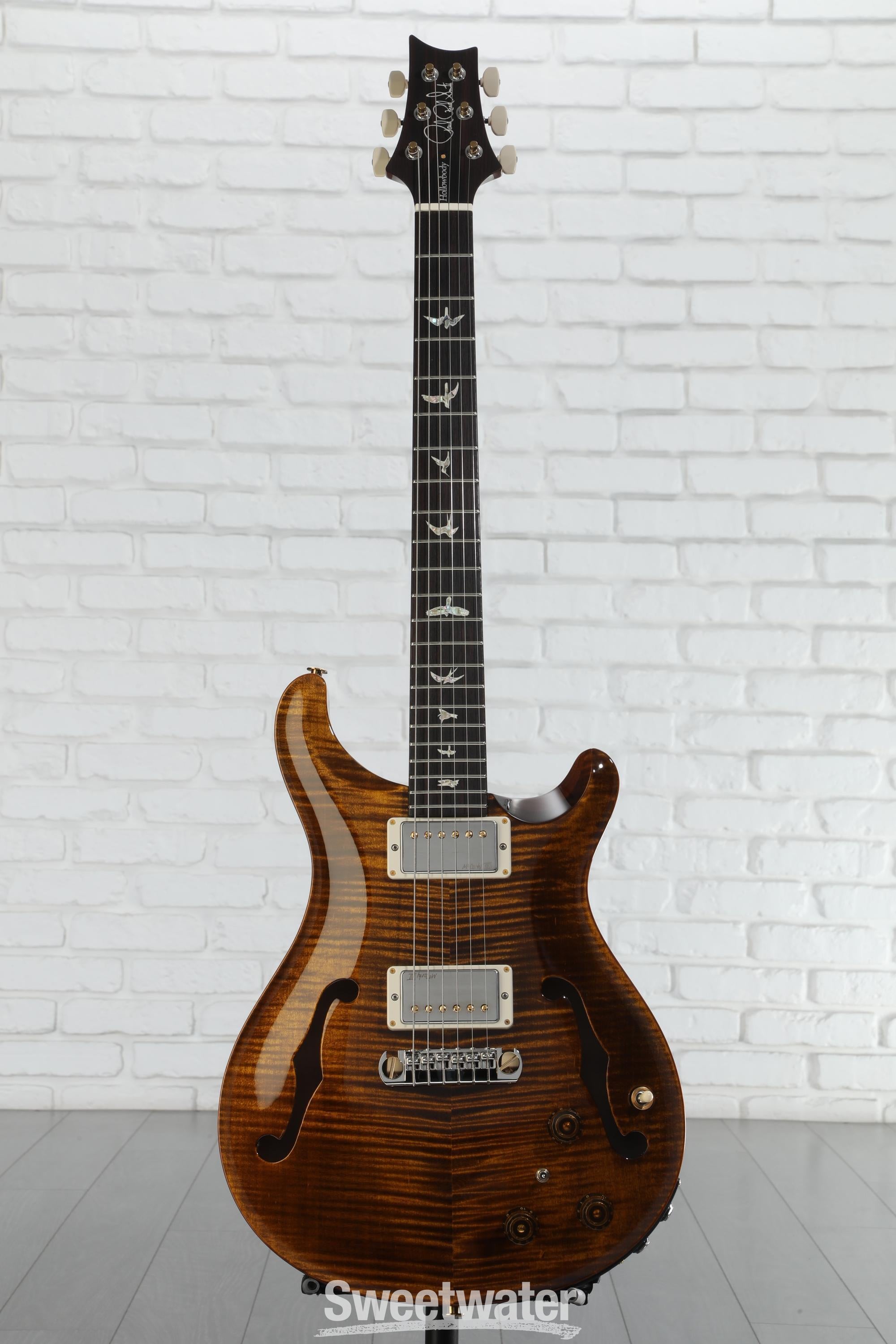 ダウズビトー PRS Hollowbody II Piezo 10-Top Electric Guitar - Black Gold