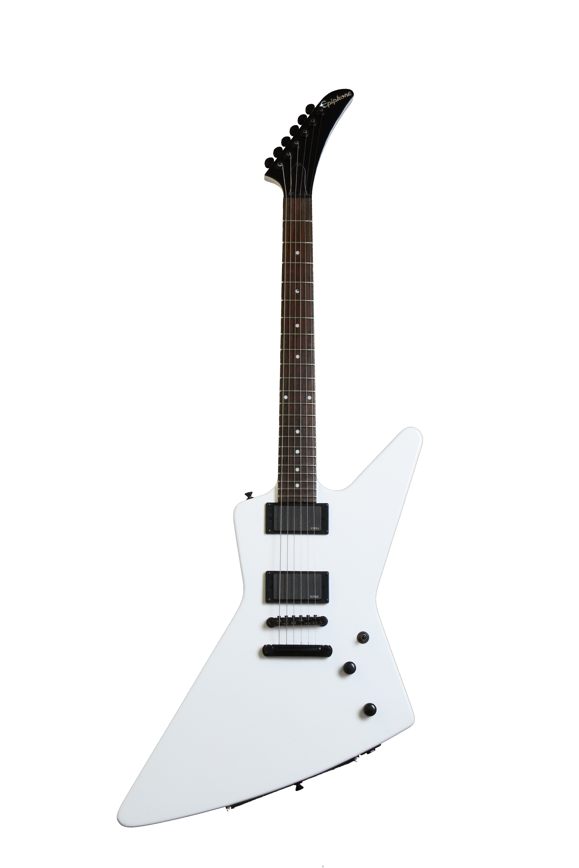 Epiphone Sweet-Mod 1984 Explorer EX - Alpine White, Plek'd