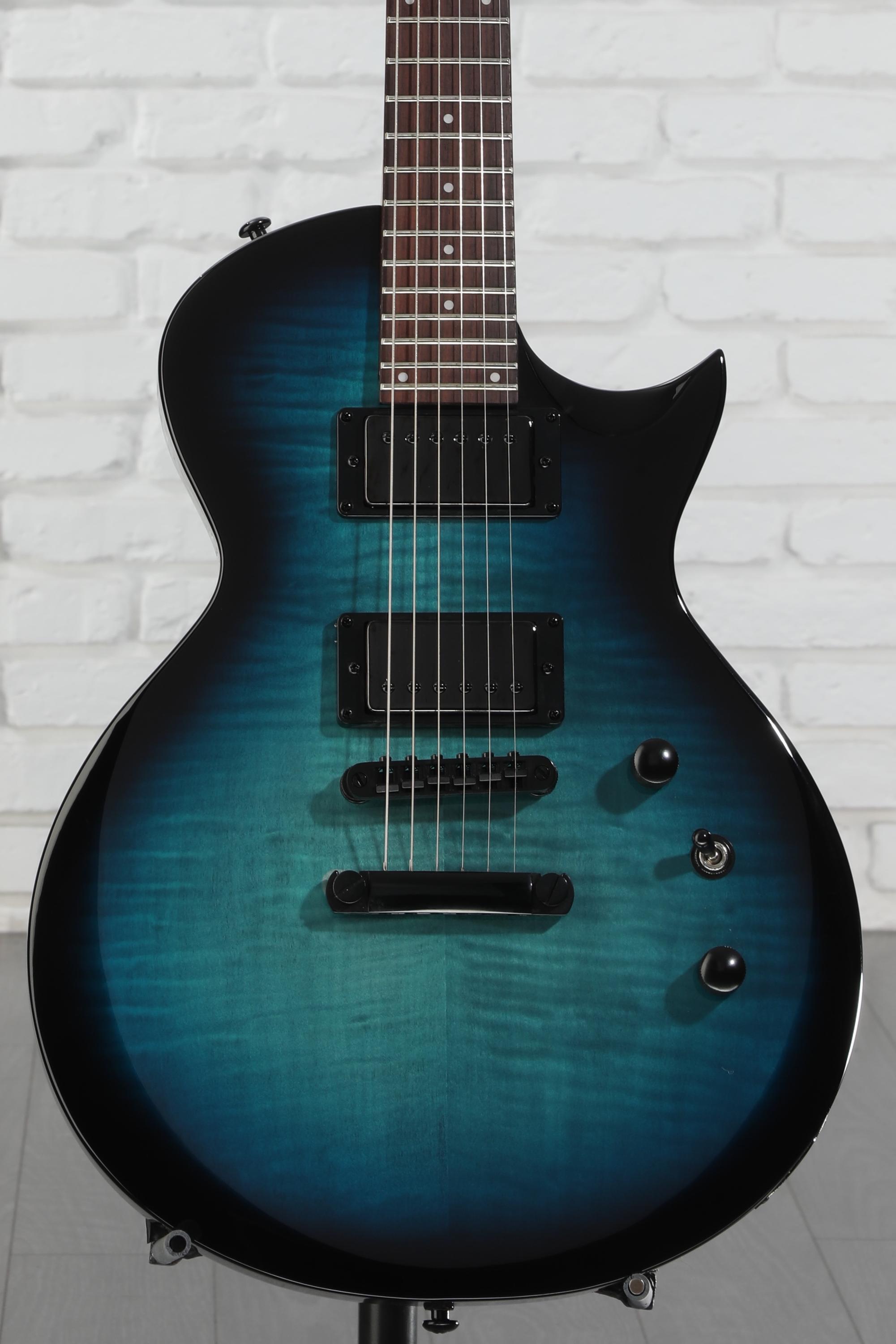 ギター Y1058 gfc GN7-200 Gloss Blue Burst QM ESP LTD EC-200DX Electric Guitar - Blue Burst | Sweetwater