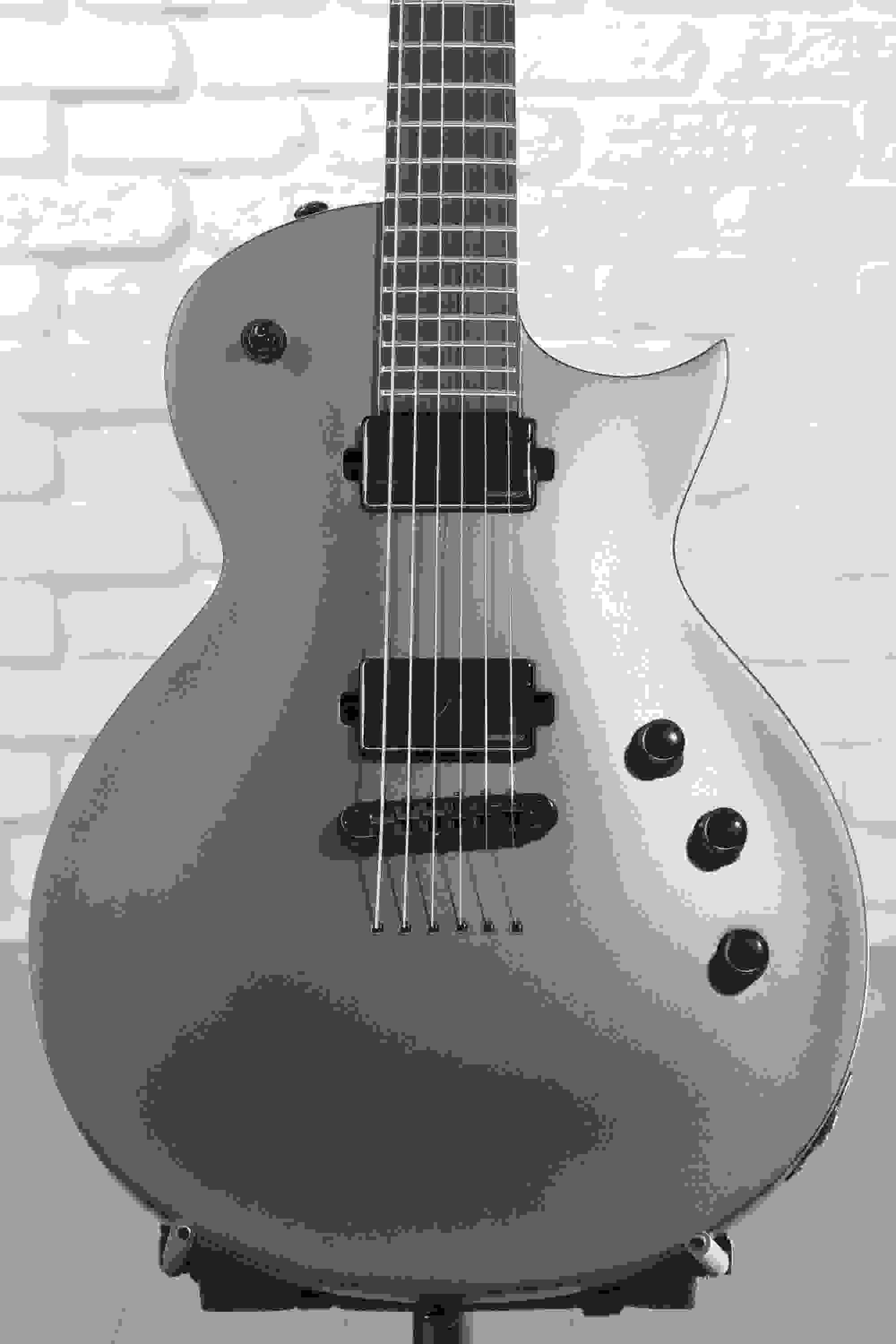 ESP LTD EC-1000 Baritone Electric Guitar - Charcoal Metallic Satin