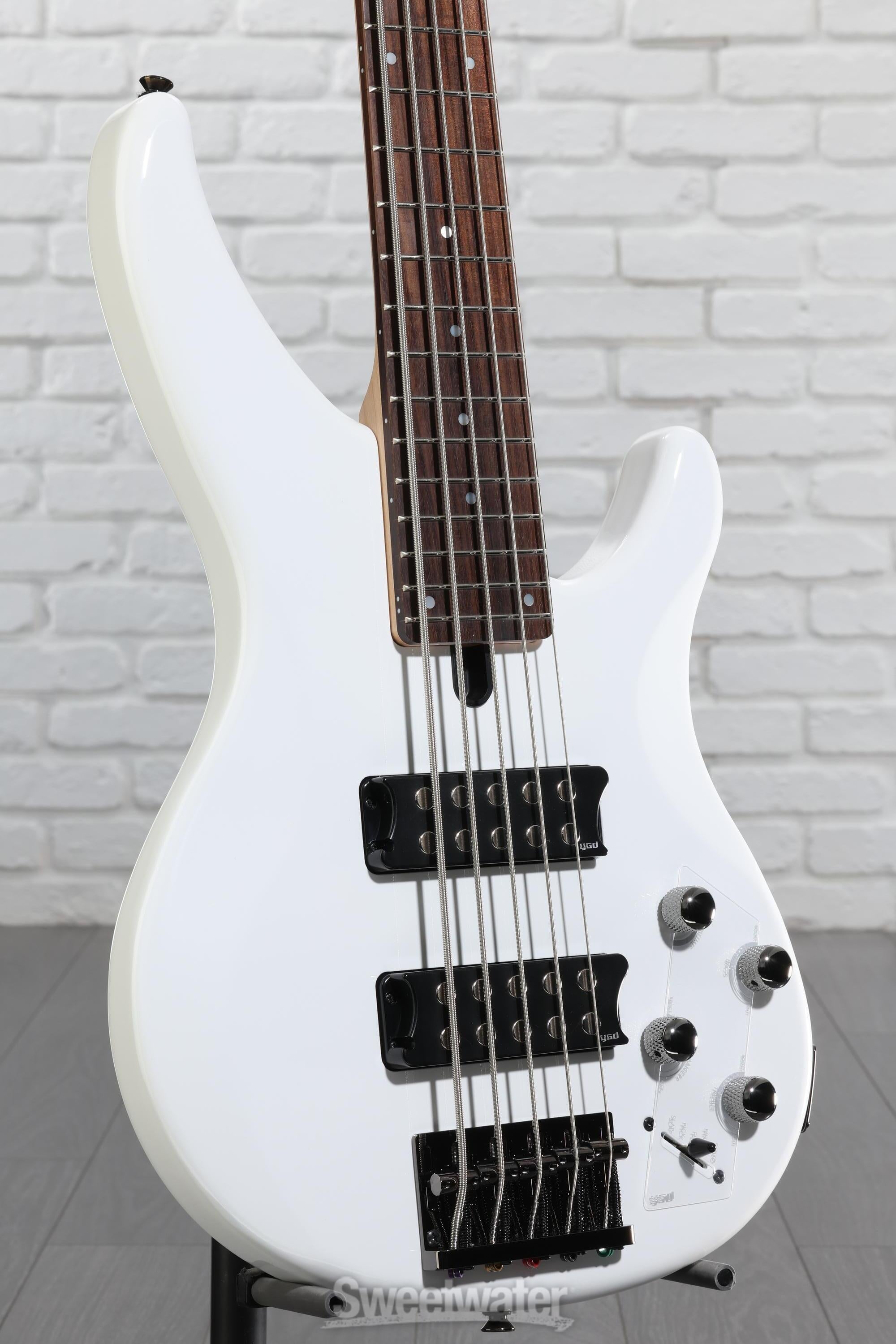 Yamaha TRBX305 5-string Bass Guitar - White | Sweetwater