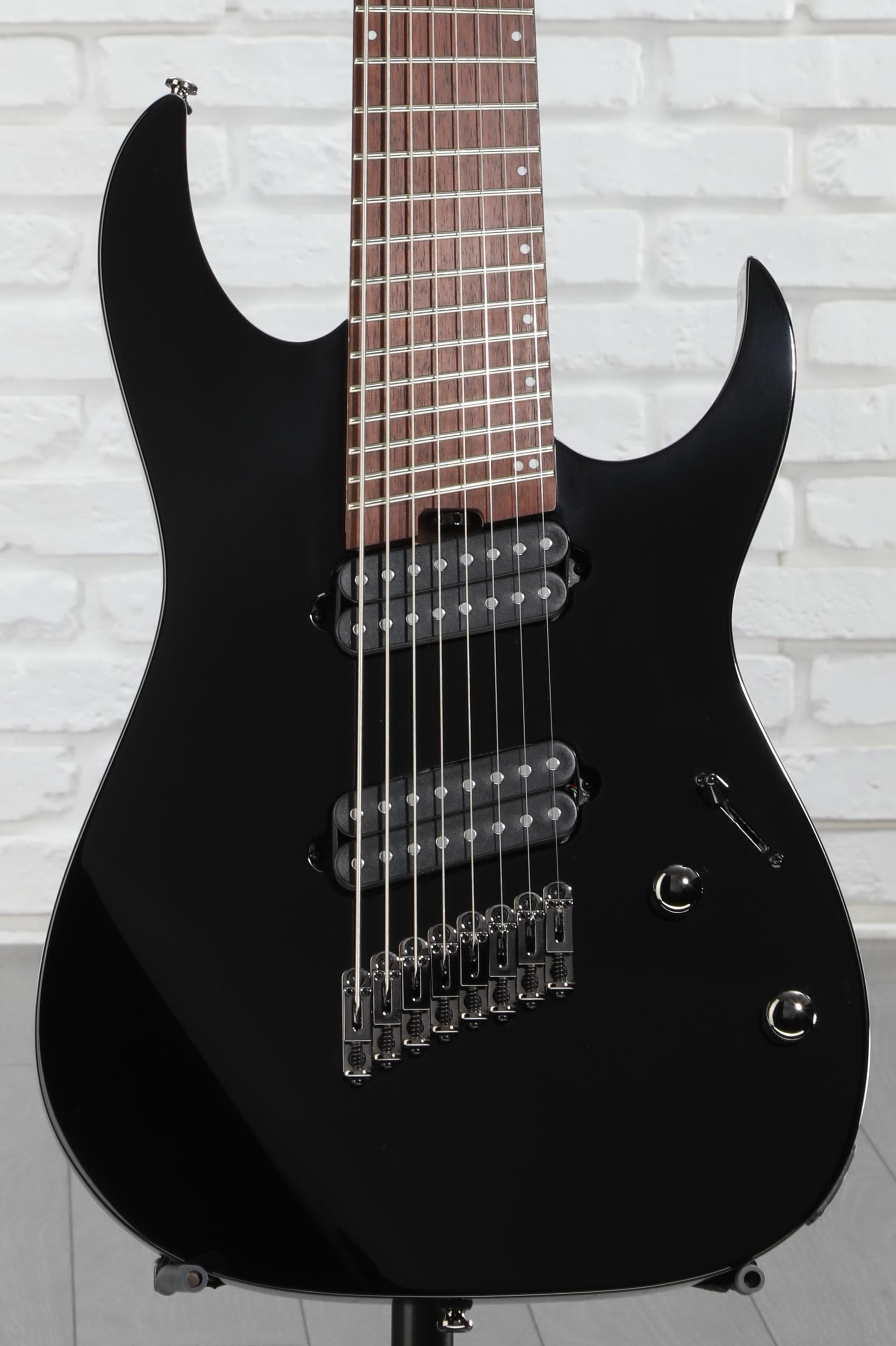 Ibanez rgms8/bk 8弦ギター Ibanez RGMS8 Multi-Scale 8-String Electric Guitar | Music & Arts