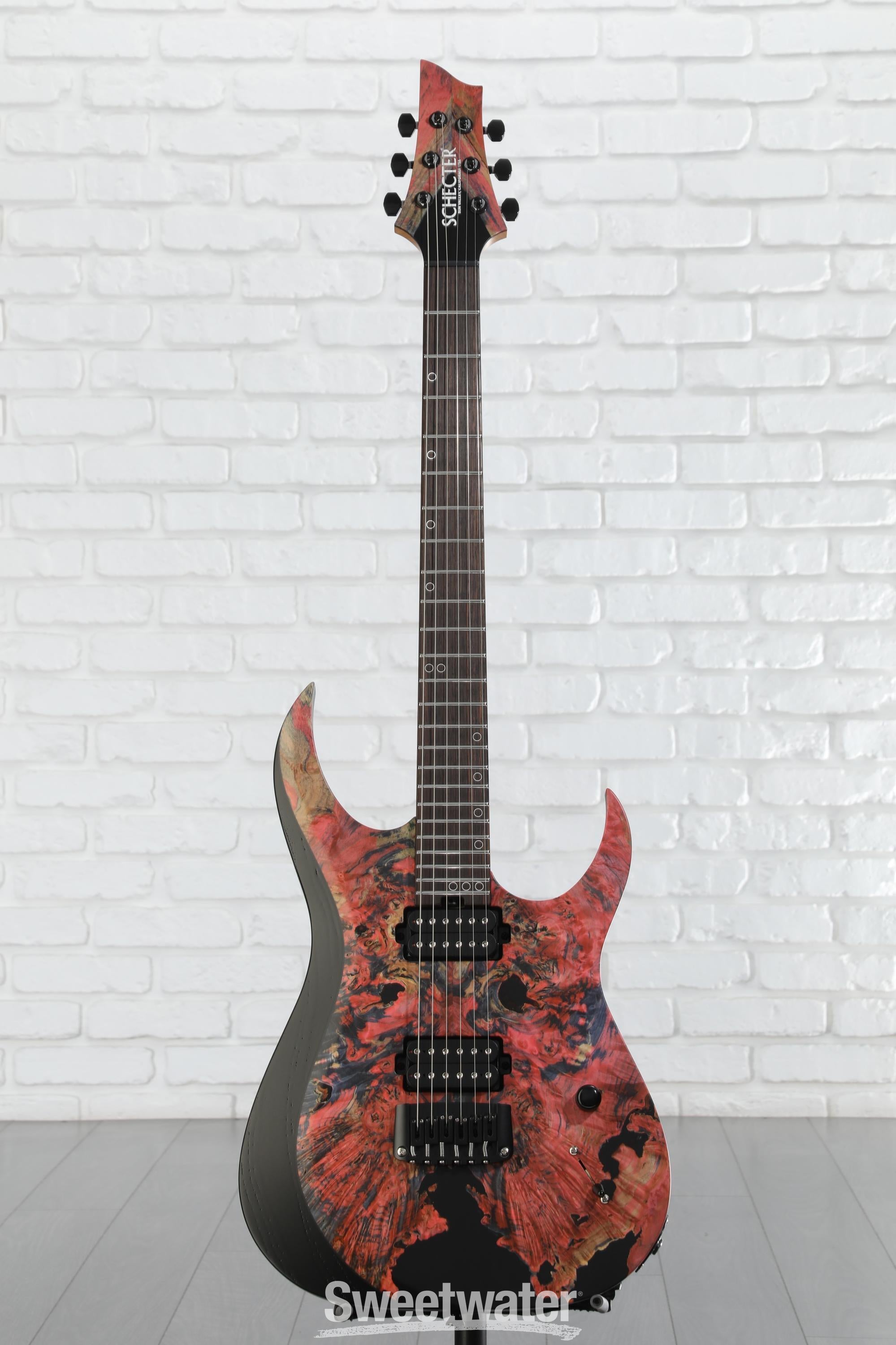 Schecter USA Sunset Extreme Electric Guitar - Rorschach Pink