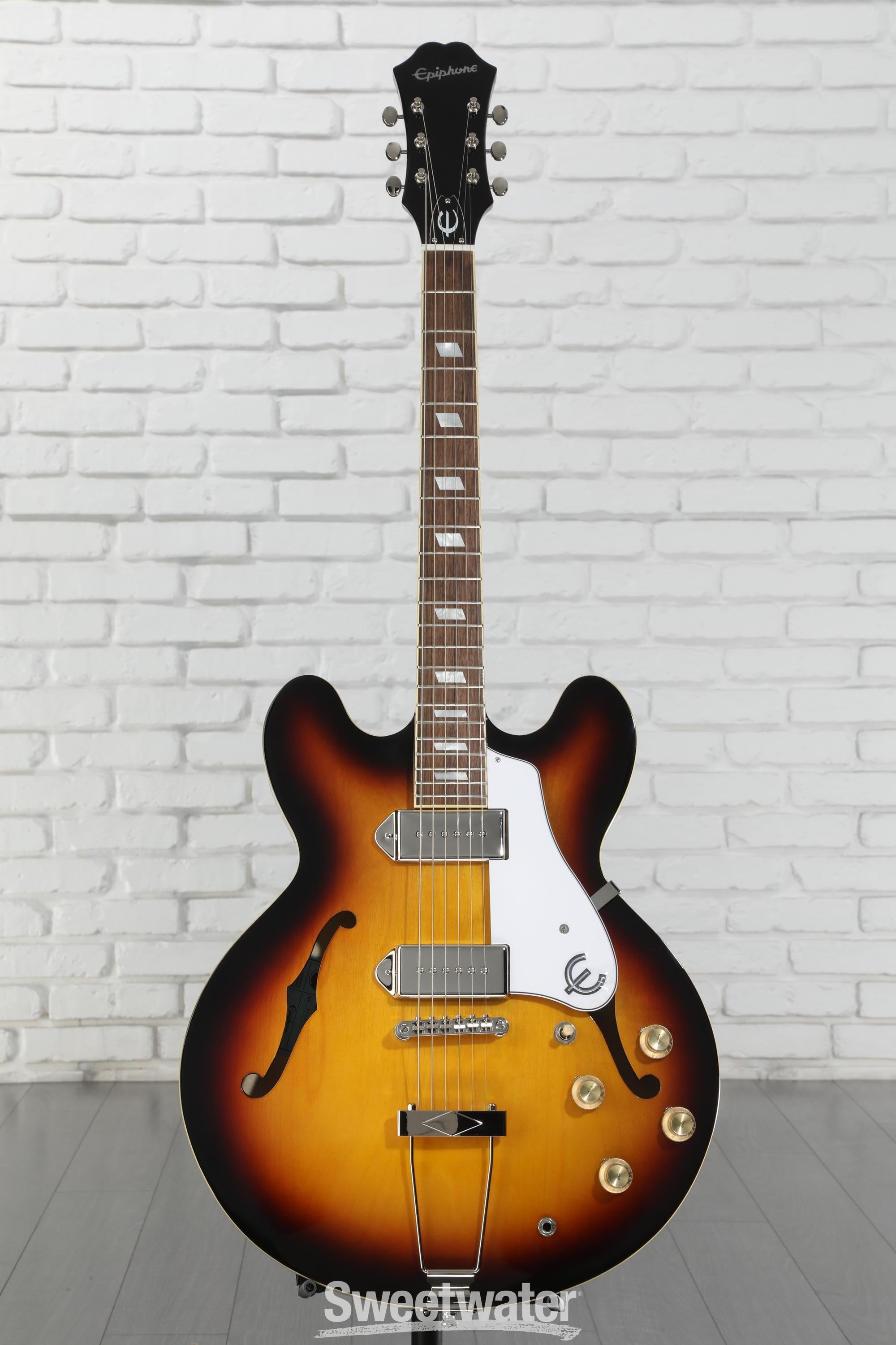 Epiphone casino サンバースト Amazon.com: Epiphone Casino Archtop Hollowbody, Vintage
