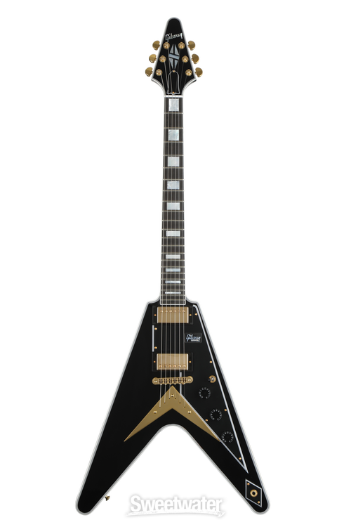 Gibson Custom Flying V Custom Electric Guitar - Ebony, Ebony
