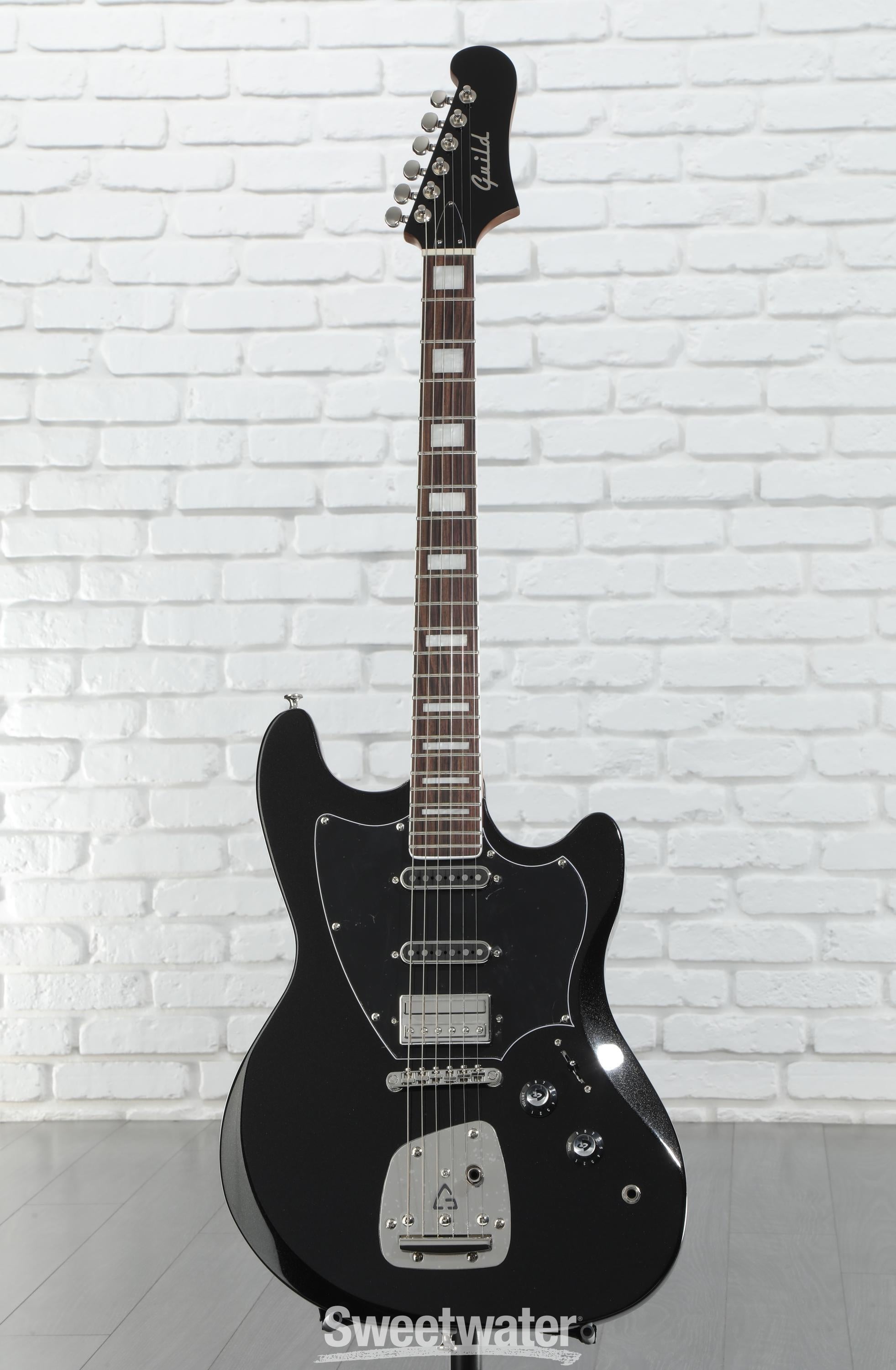 Guild Surfliner Deluxe Solidbody Electric Guitar - Black Metallic