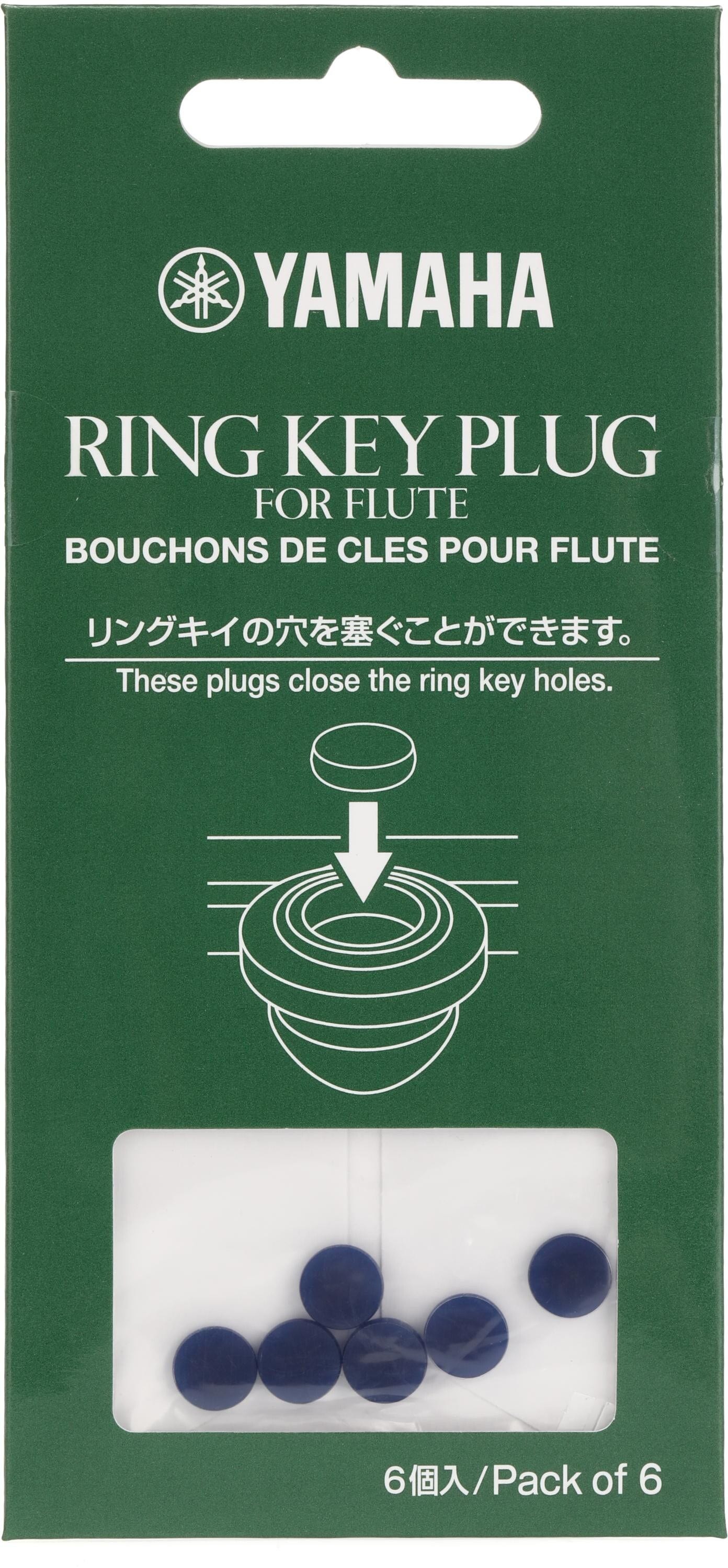 Yamaha YAC 1071P Flute Key Plugs 6pack Sweetwater