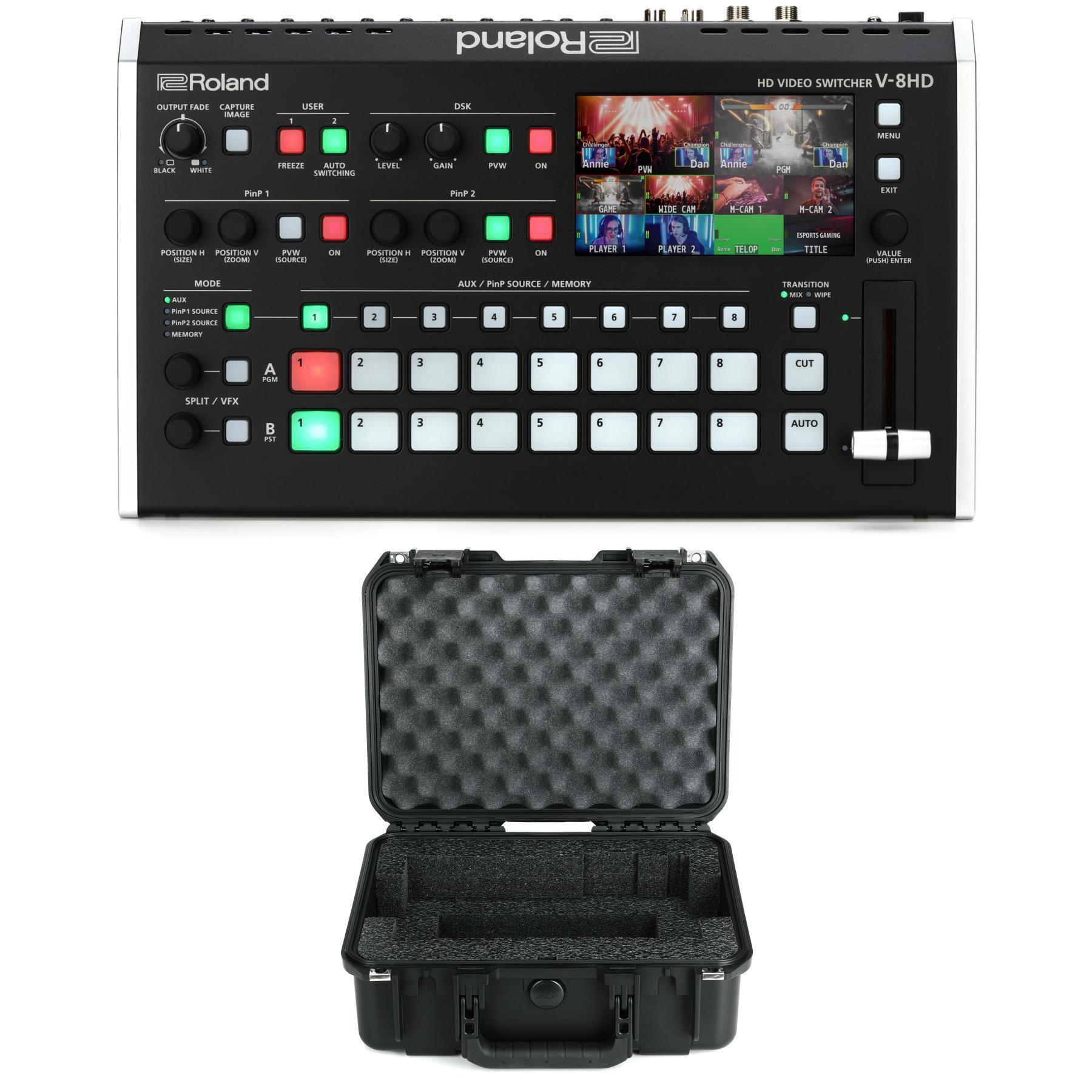 Roland V-8HD 8-channel HD Video Switcher with Case | Sweetwater