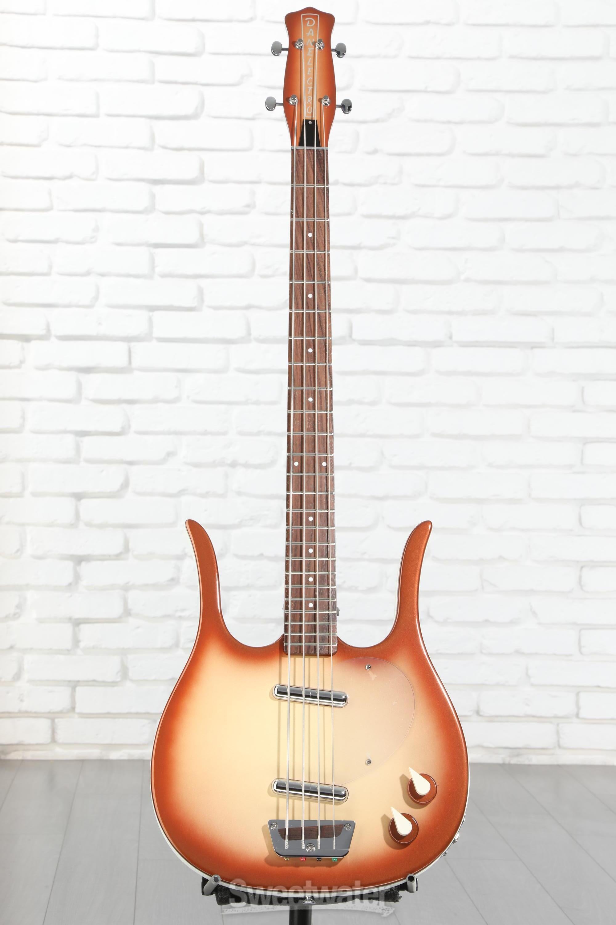 【美品】Danelectro Longhorn Bass スイッチクラフト Danelectro Longhorn Bass Guitar - Black | Sweetwater