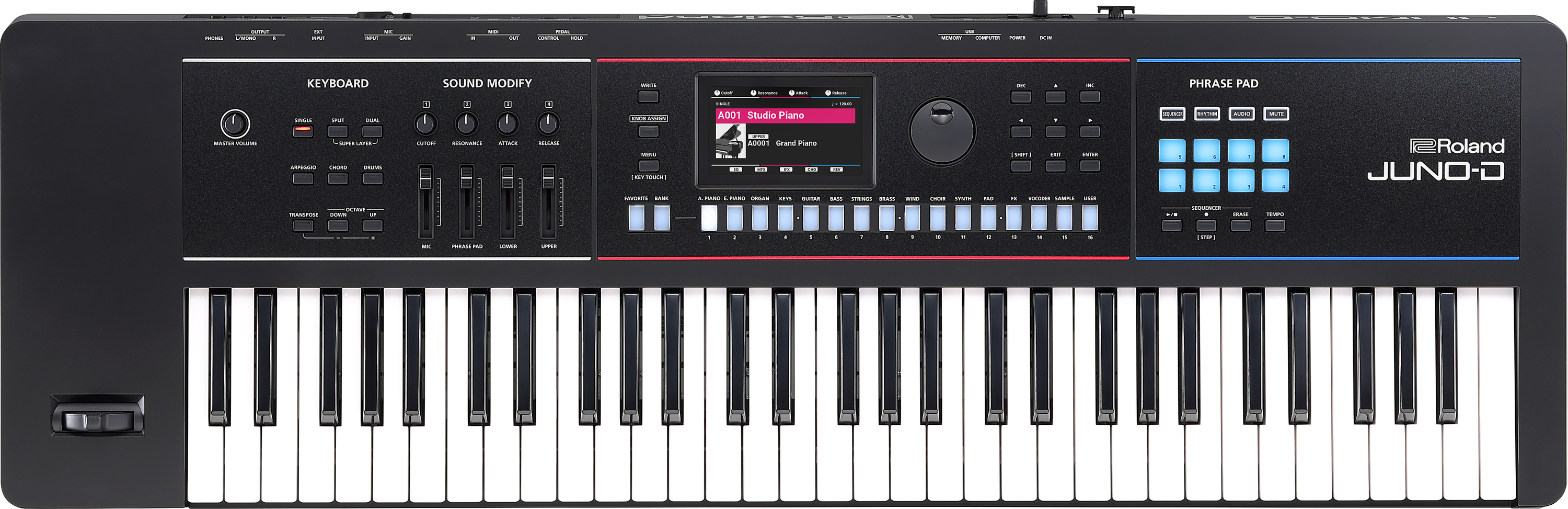 Roland JUNO-D6 61-key Synthesizer | Sweetwater