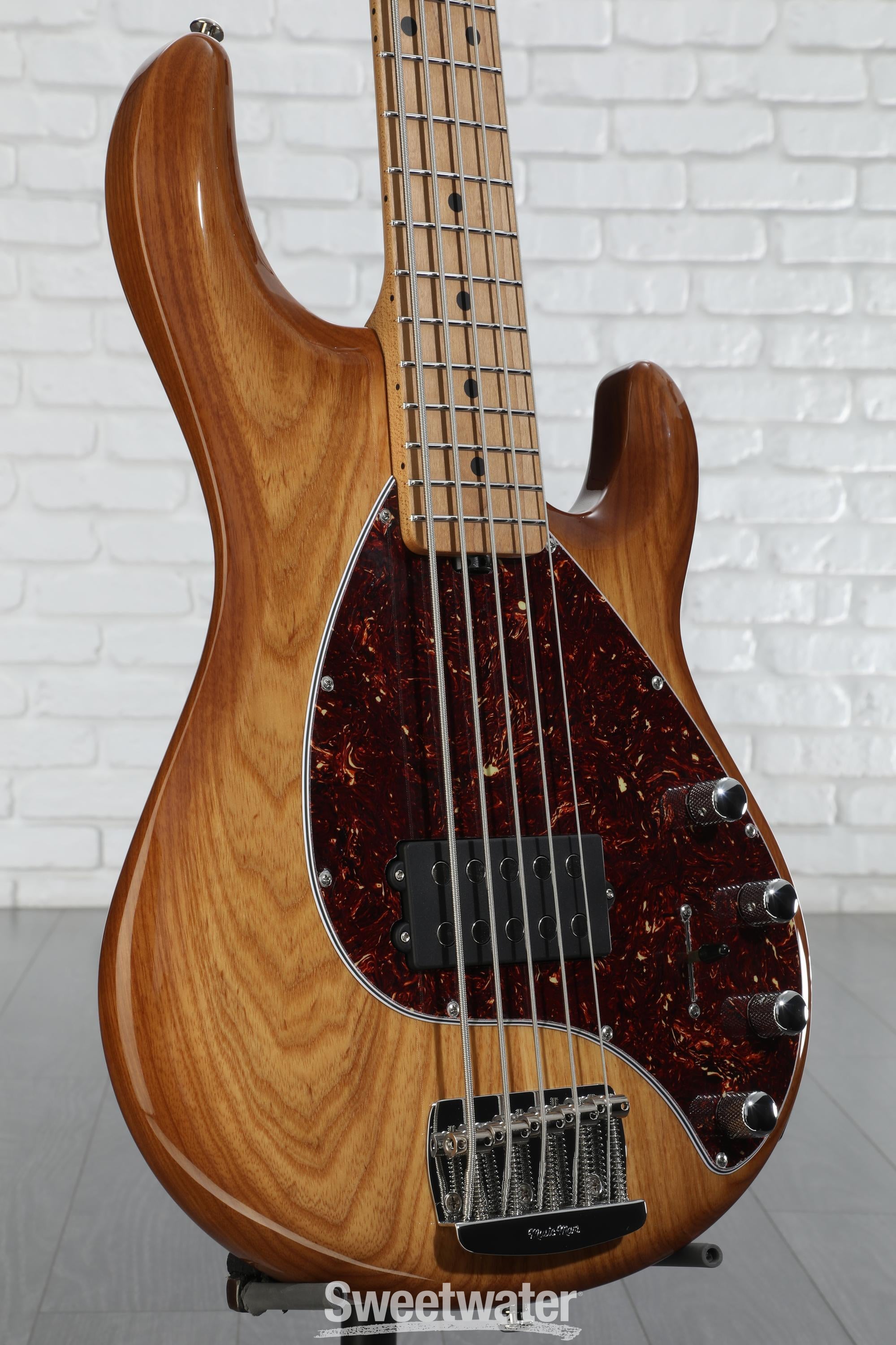 Ernie Ball Music Man StingRay Special 5 H Bass Guitar - Hot Honey with Maple Fingerboard