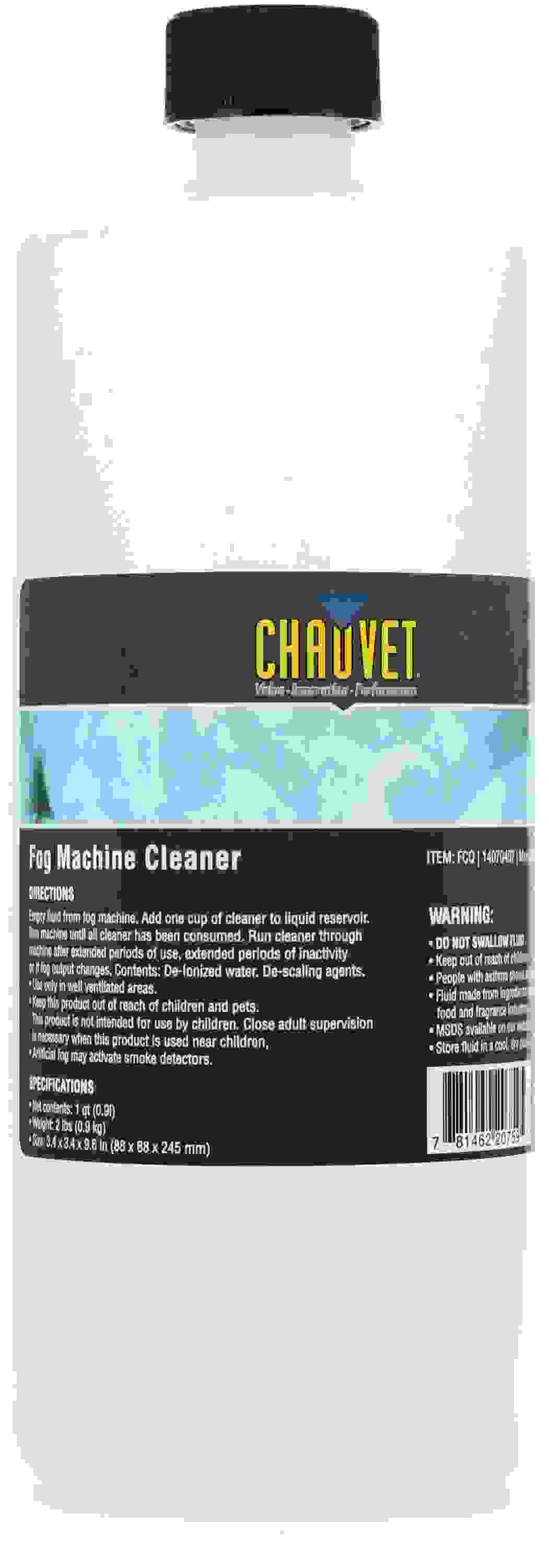 Chauvet DJ FCQ Fog Machine Cleaning Fluid 1 Quart Sweetwater