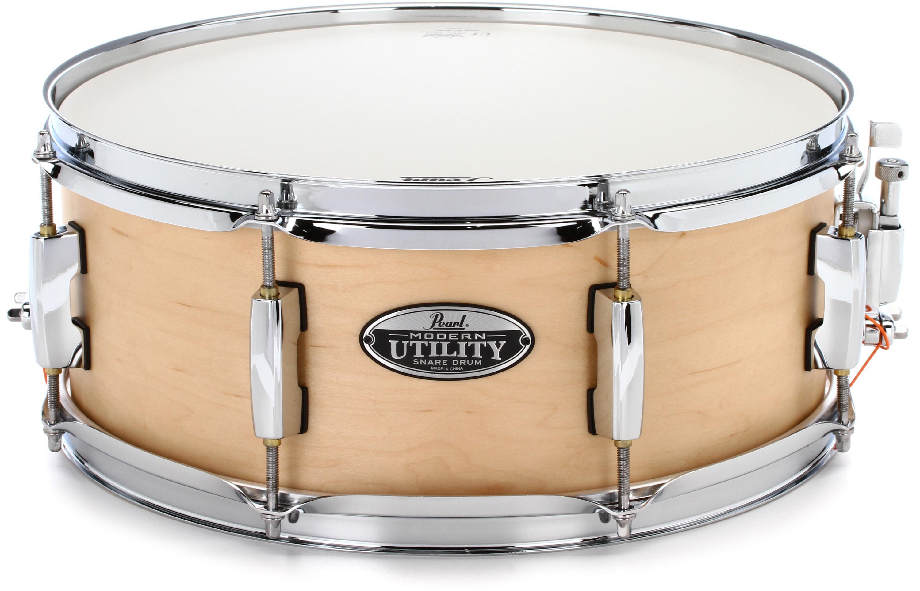 Pearl Modern Utility Snare Drum - 14 x 5.5 inch - Satin Natural