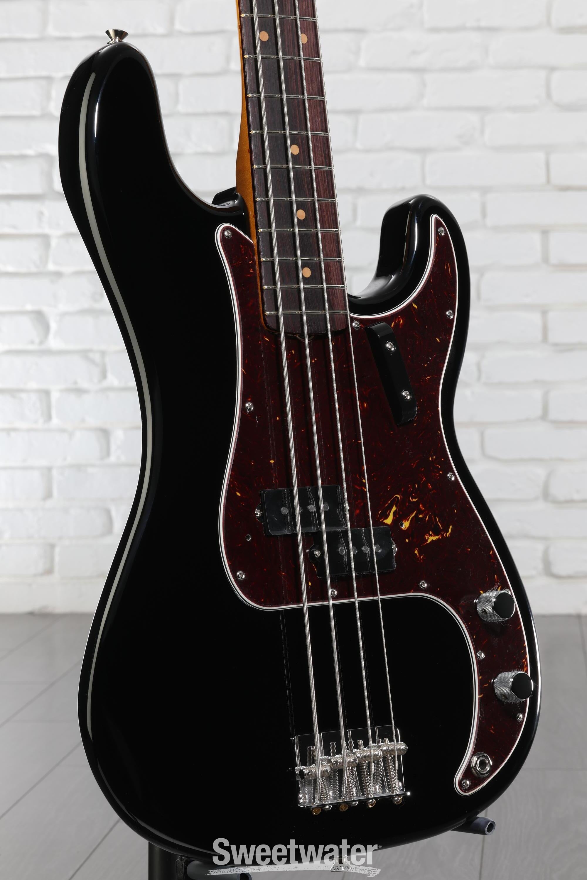 Fender American Vintage II 1960 Precision Bass - Black | Sweetwater