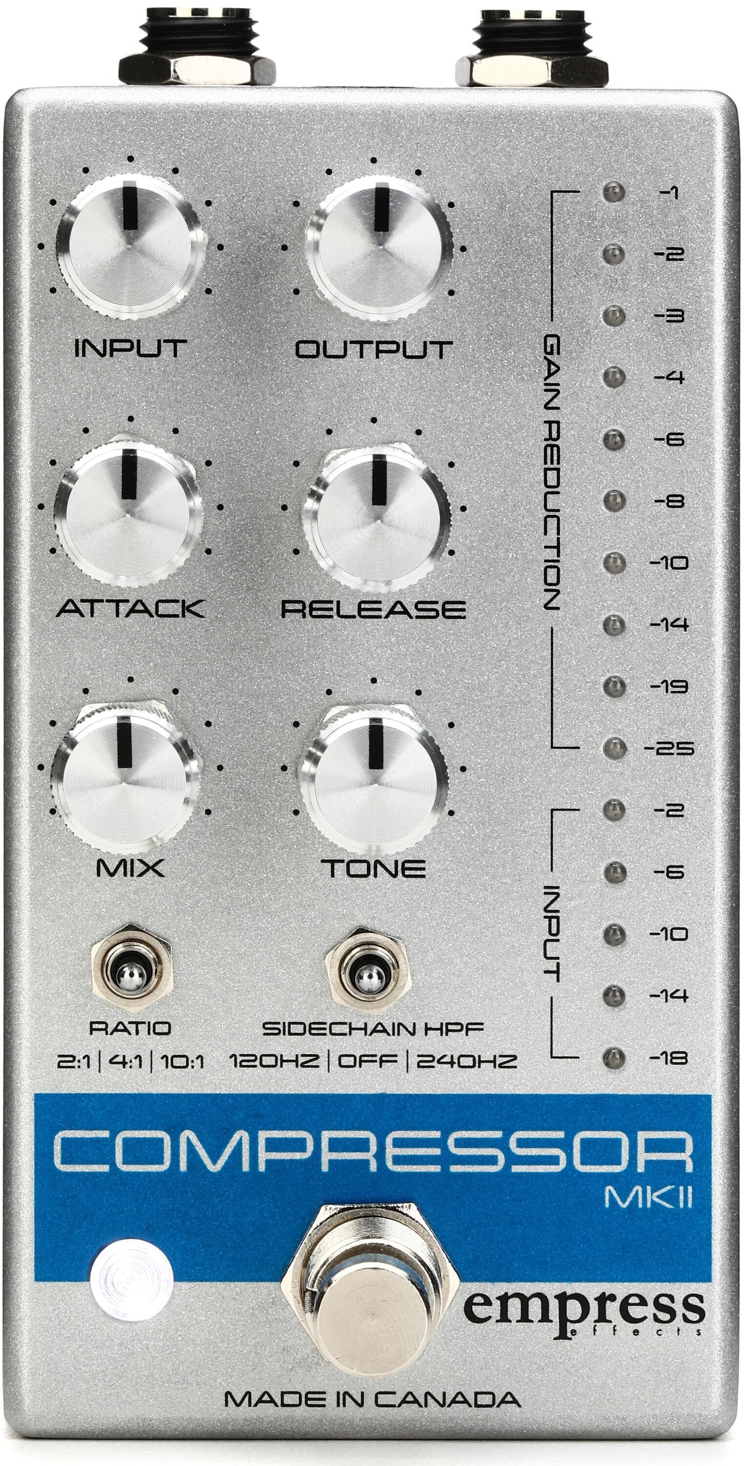 Empress Effects Guitar Compressor Mk II - Silver Reviews | Sweetwater