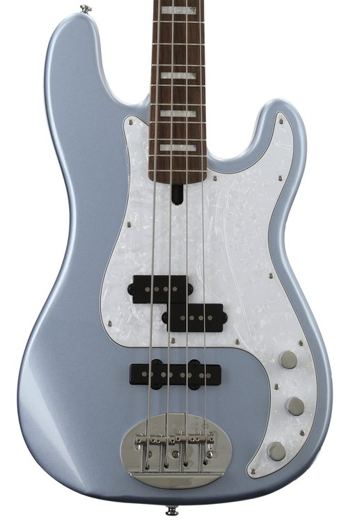 Lakland Skyline 44-64 Custom PJ Bass Guitar - Ice Blue Metallic