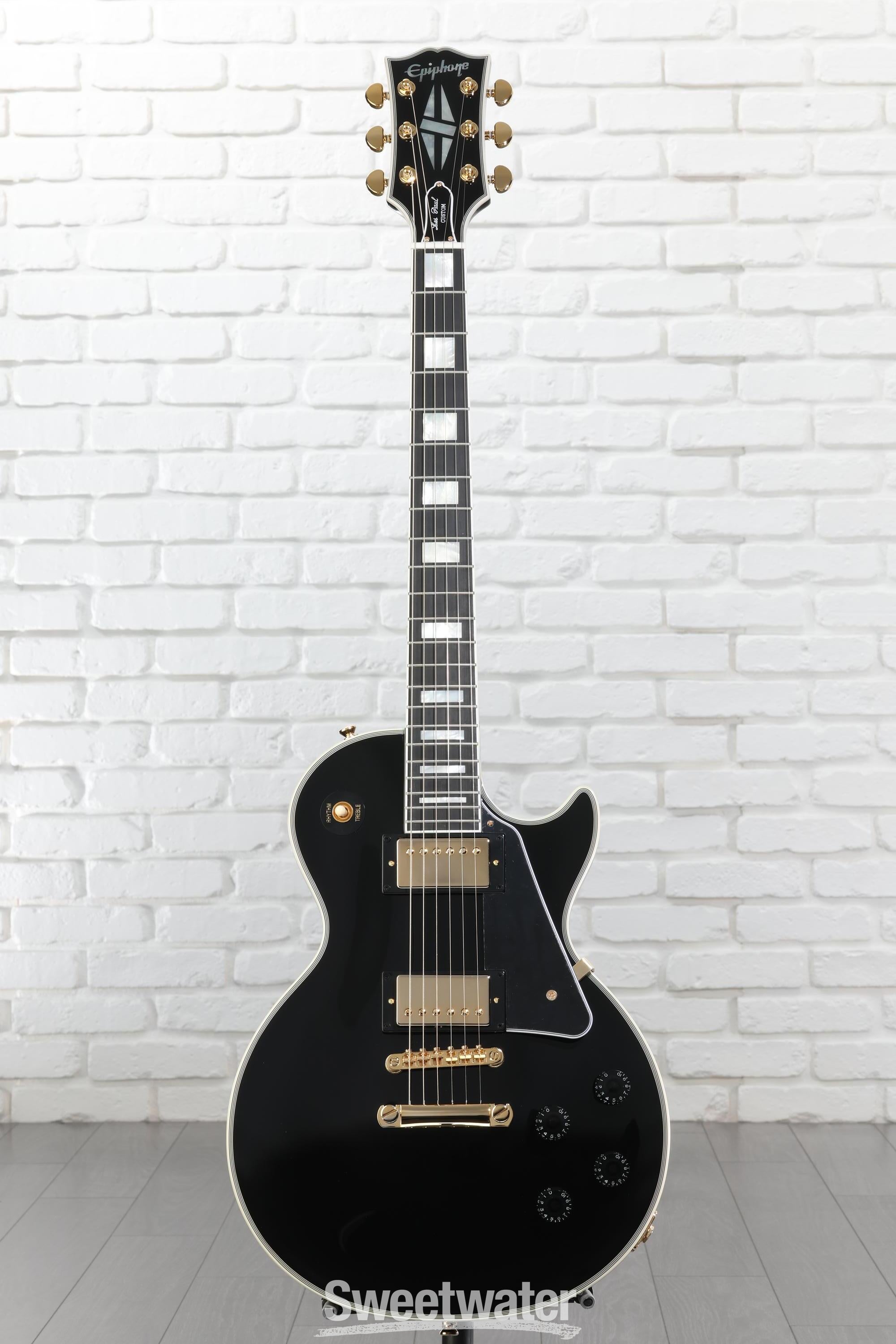 Epiphone Les Paul Custom Electric Guitar - Ebony | Sweetwater